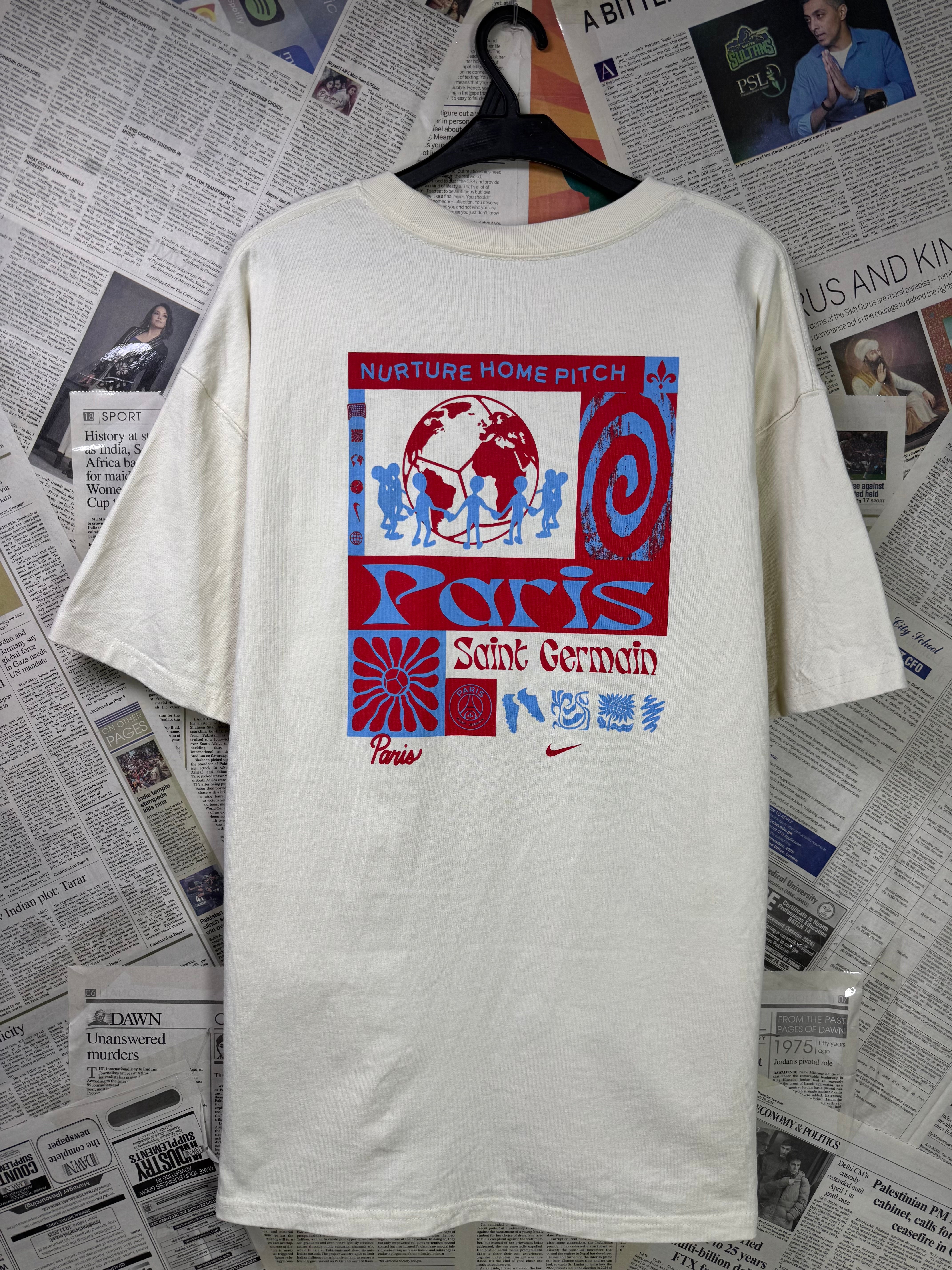 N*ke® Large | Chest: 23.5" | Coconut Milk | T-Shirt | Cotton | 3386 - Genuine Maal