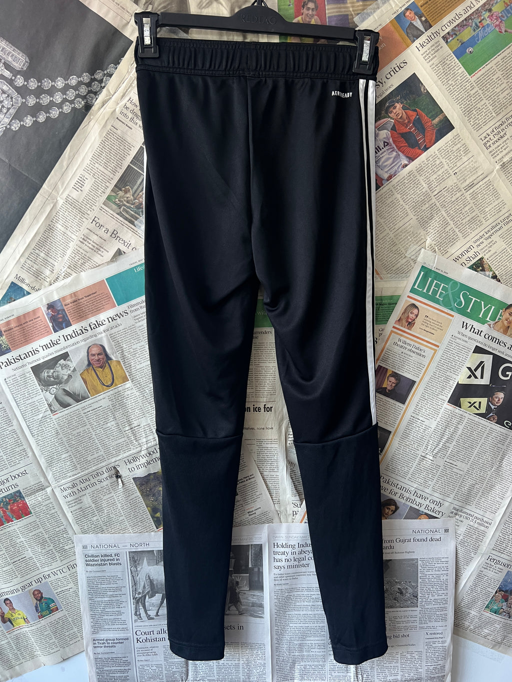 Adid*s® Black | Waist: 22" to 24" | Trouser | 996 - Genuine Maal