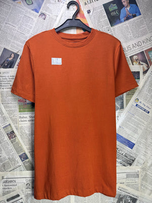 Primark® XS | Chest: 18" | Burnt Orange | T-Shirt | Cotton - Elastane | 4127 - Genuine Maal