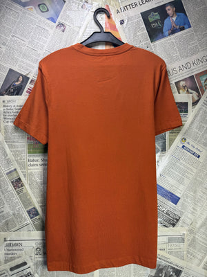 Primark® XS | Chest: 18" | Burnt Orange | T-Shirt | Cotton - Elastane | 4127 - Genuine Maal