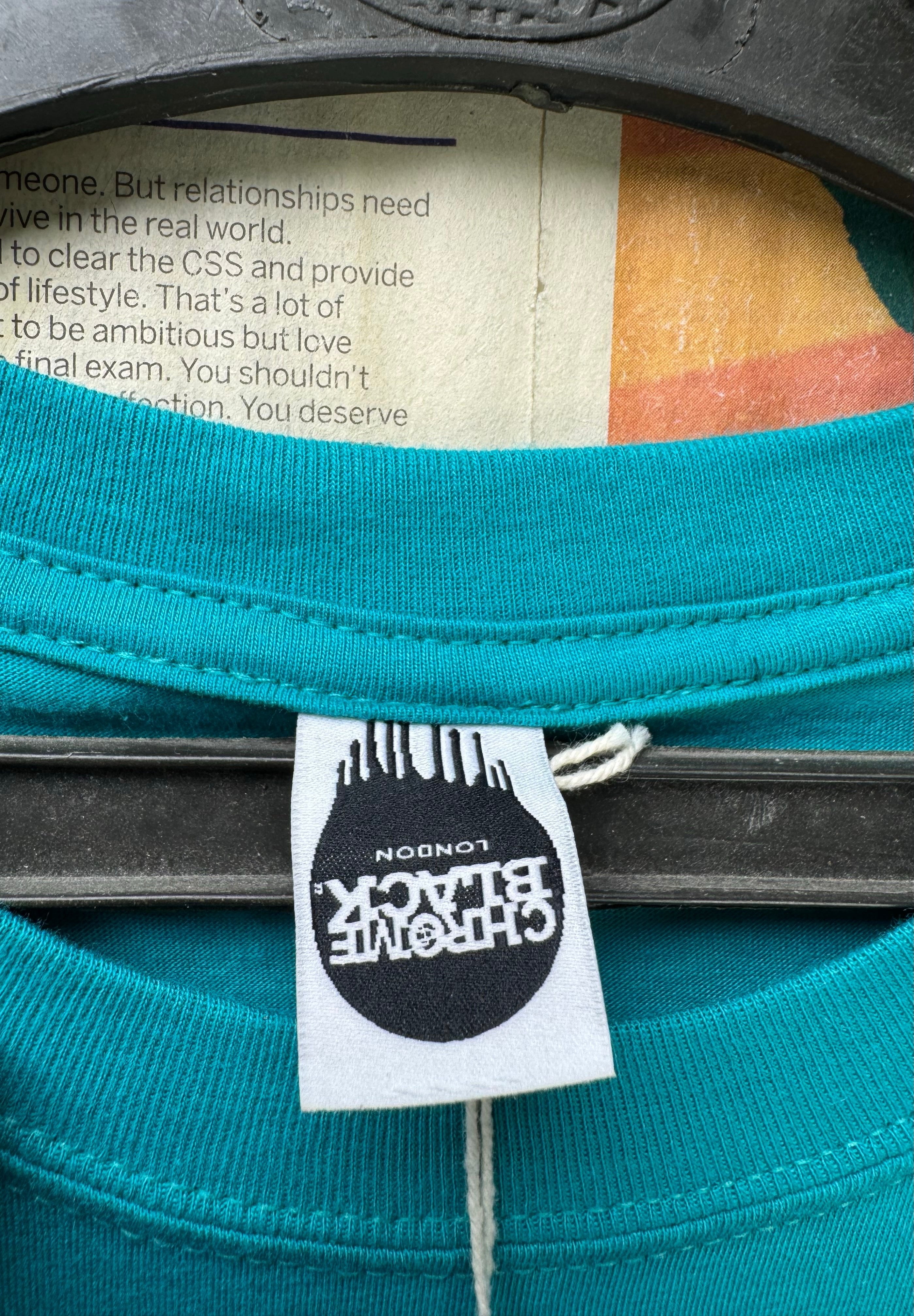 Black Chrome® Small | Chest: 20.5" | Cyan | T-Shirt | 4105 - Genuine Maal