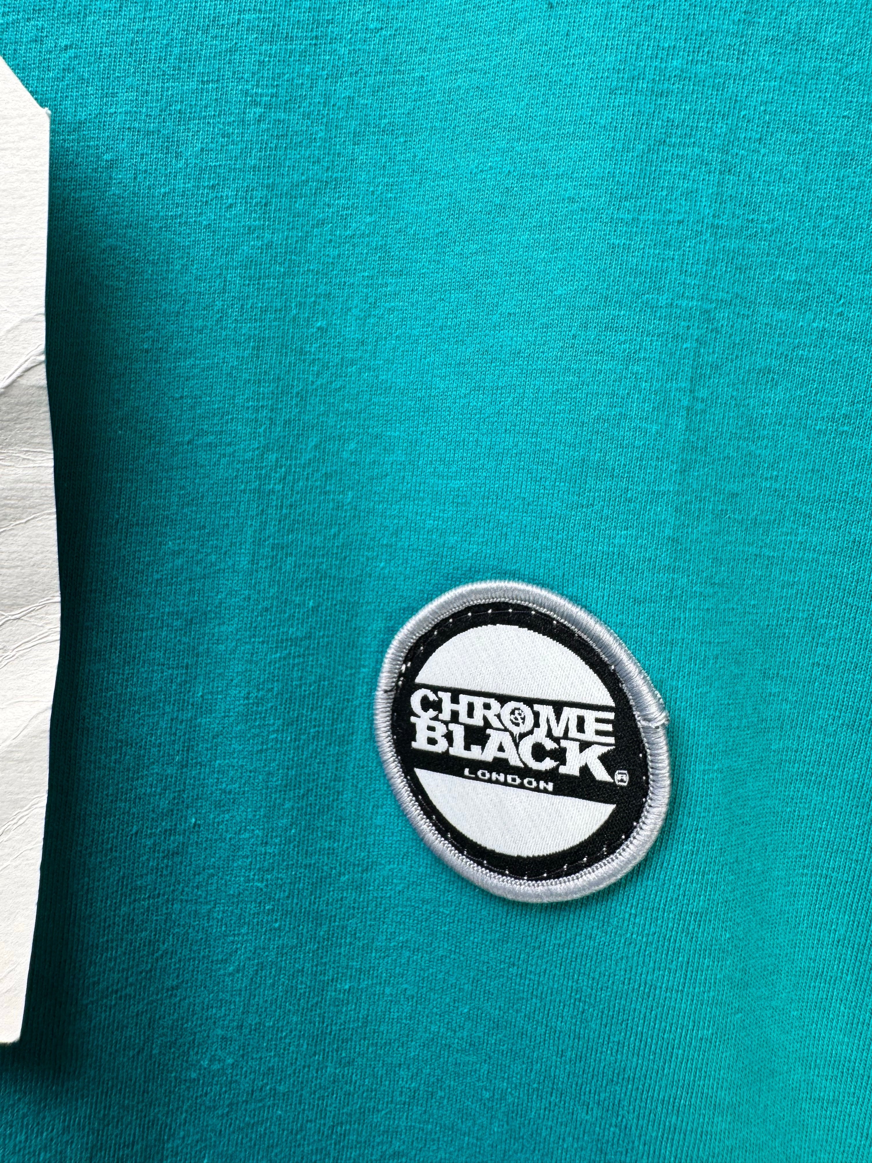 Black Chrome® Small | Chest: 20.5" | Cyan | T-Shirt | 4105 - Genuine Maal