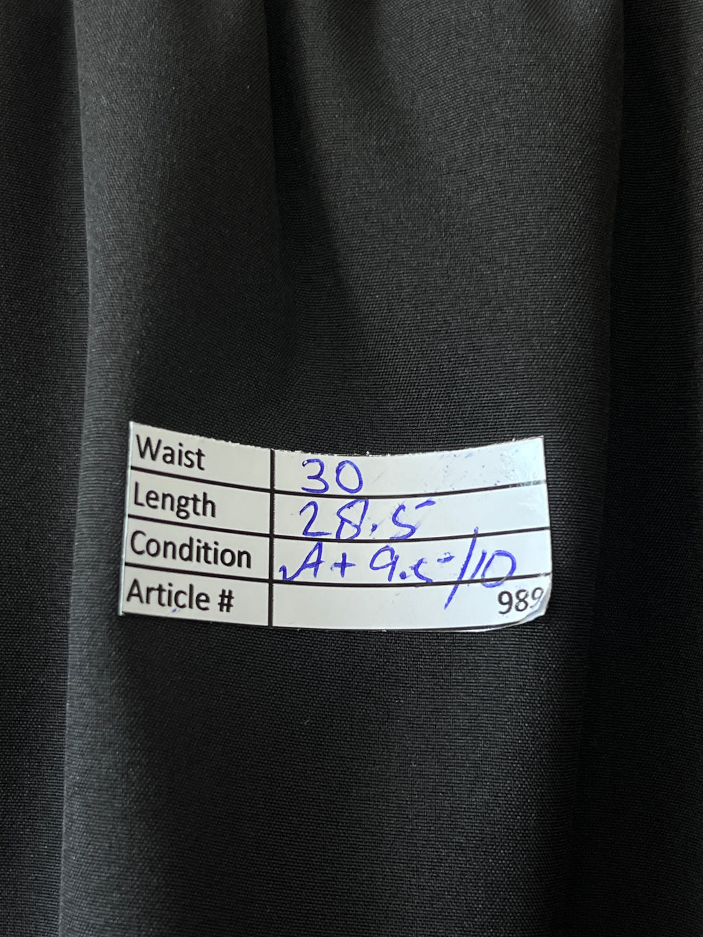 Ultra High® Black | Waist: 30" | Shorts | 989 - Genuine Maal