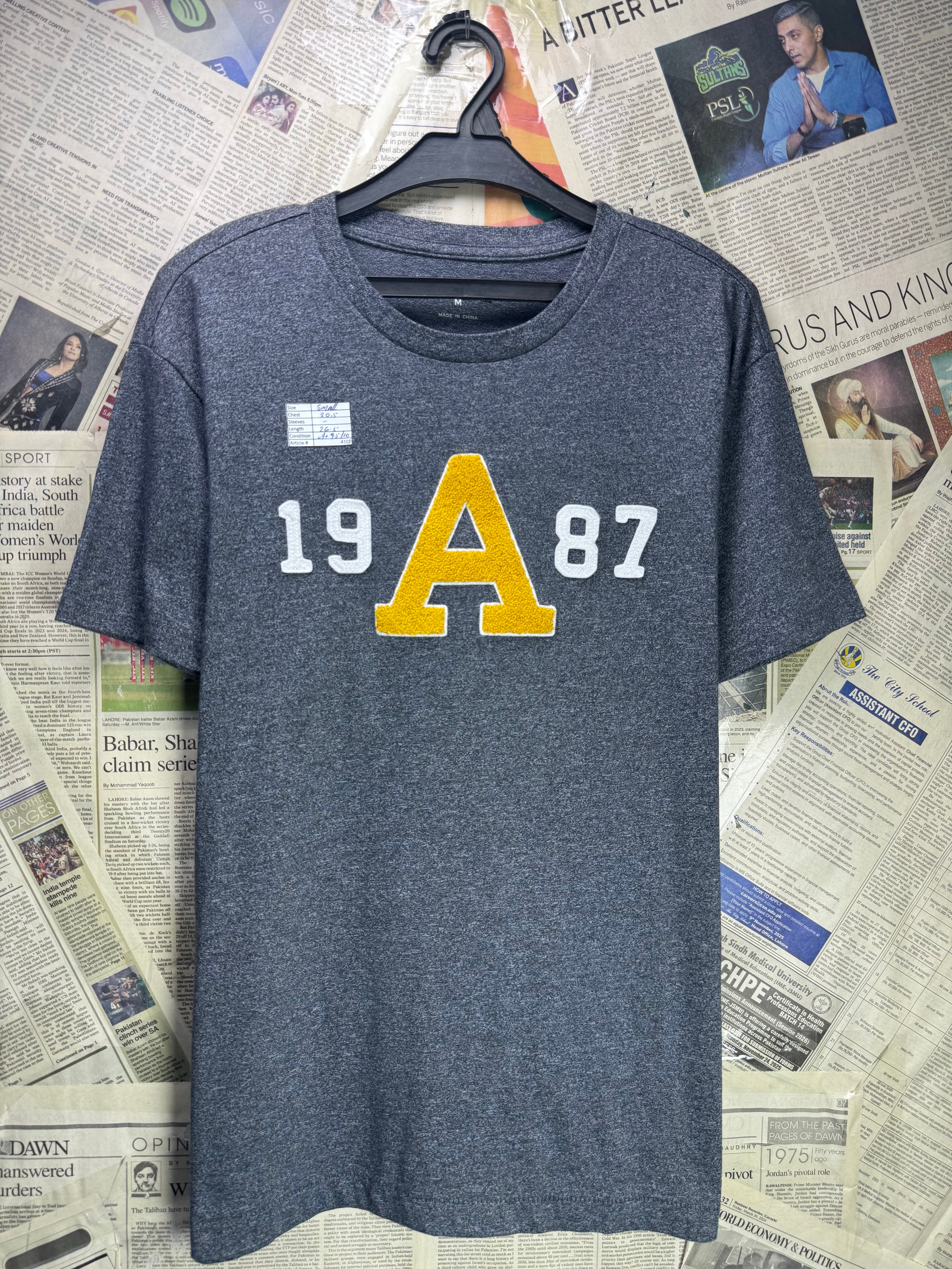 Aeropostale® Small | Chest: 20.5" | Grey | T-Shirt | Cotton - Poly | 4101 - Genuine Maal