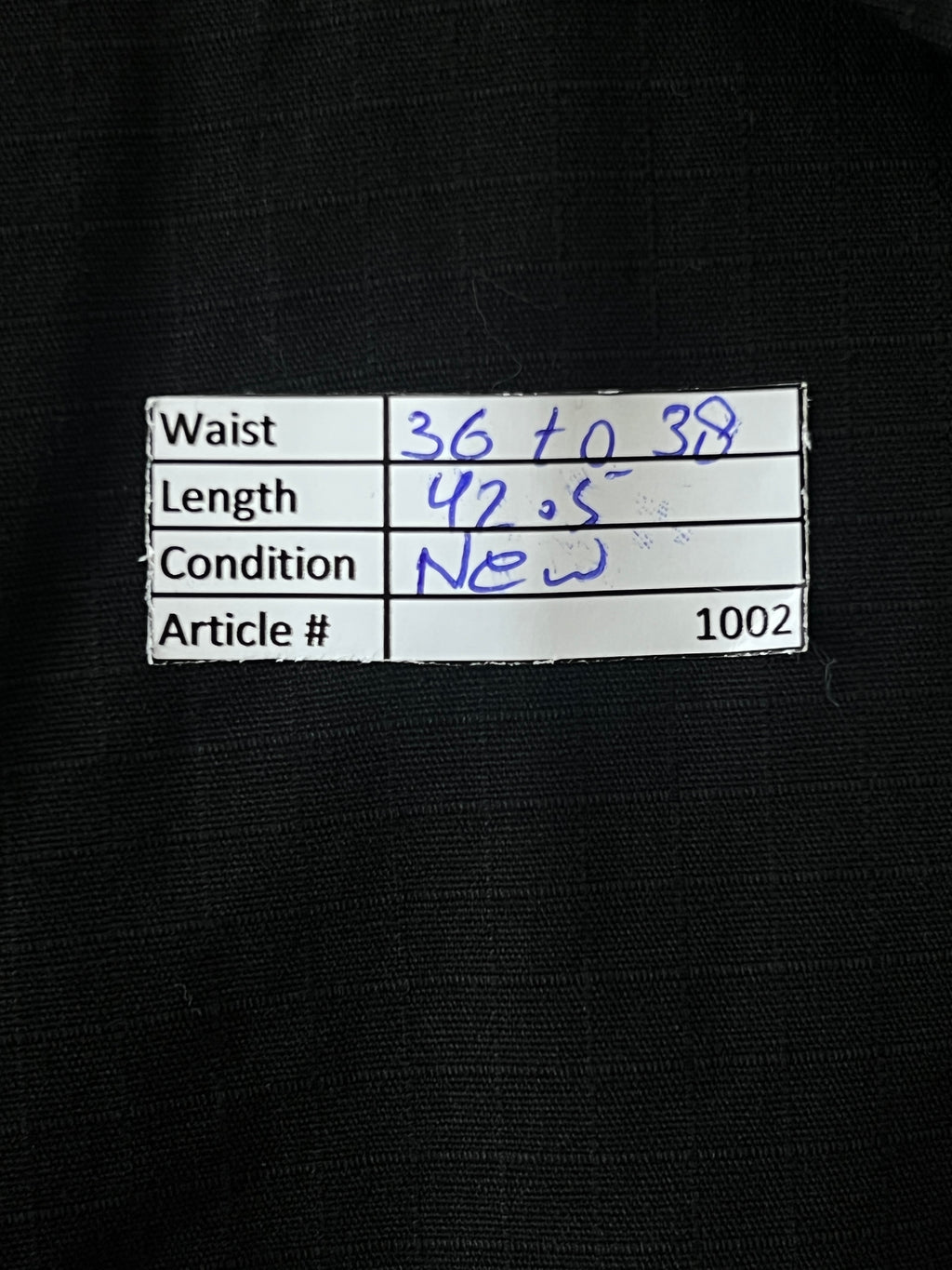 LCKR® Black | Waist: 36" to 38" | Cargo Trouser | 1002 - Genuine Maal