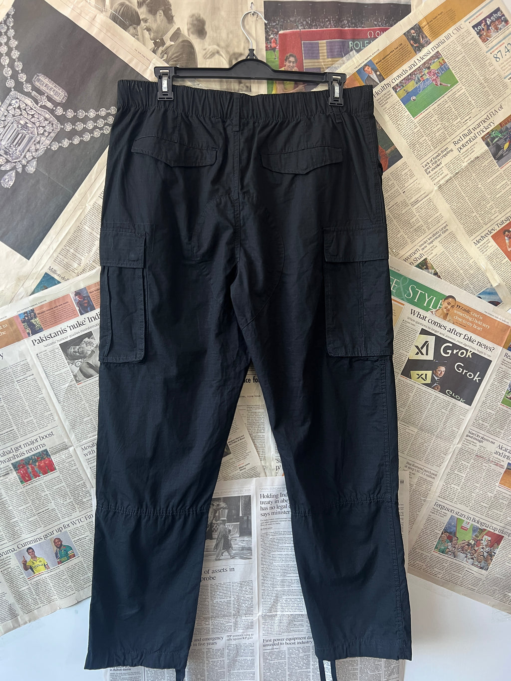 LCKR® Black | Waist: 36" to 38" | Cargo Trouser | 1002 - Genuine Maal