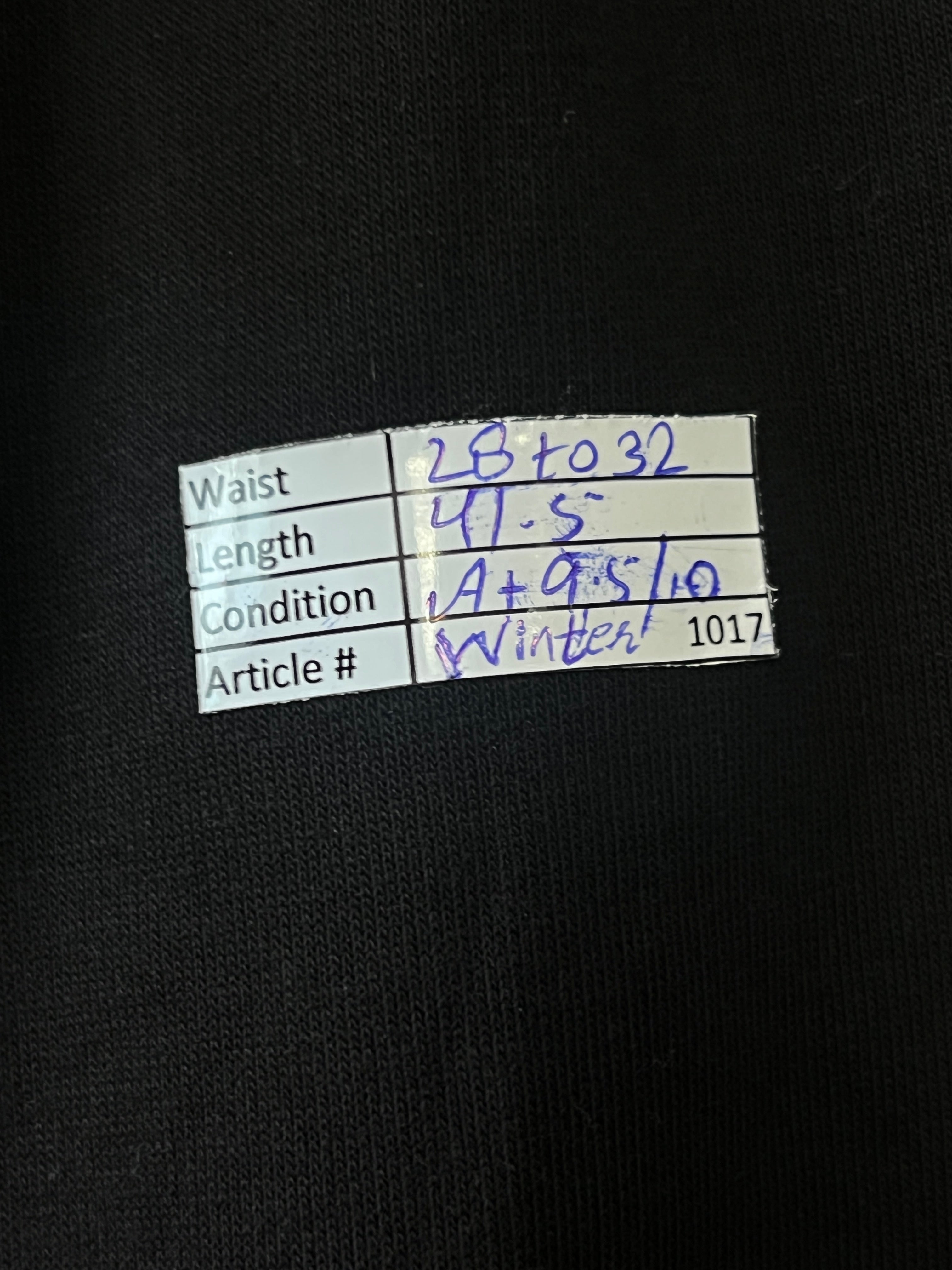MAN® Black | Waist: 28" to 30" | Warm Trouser | 1017 - Genuine Maal