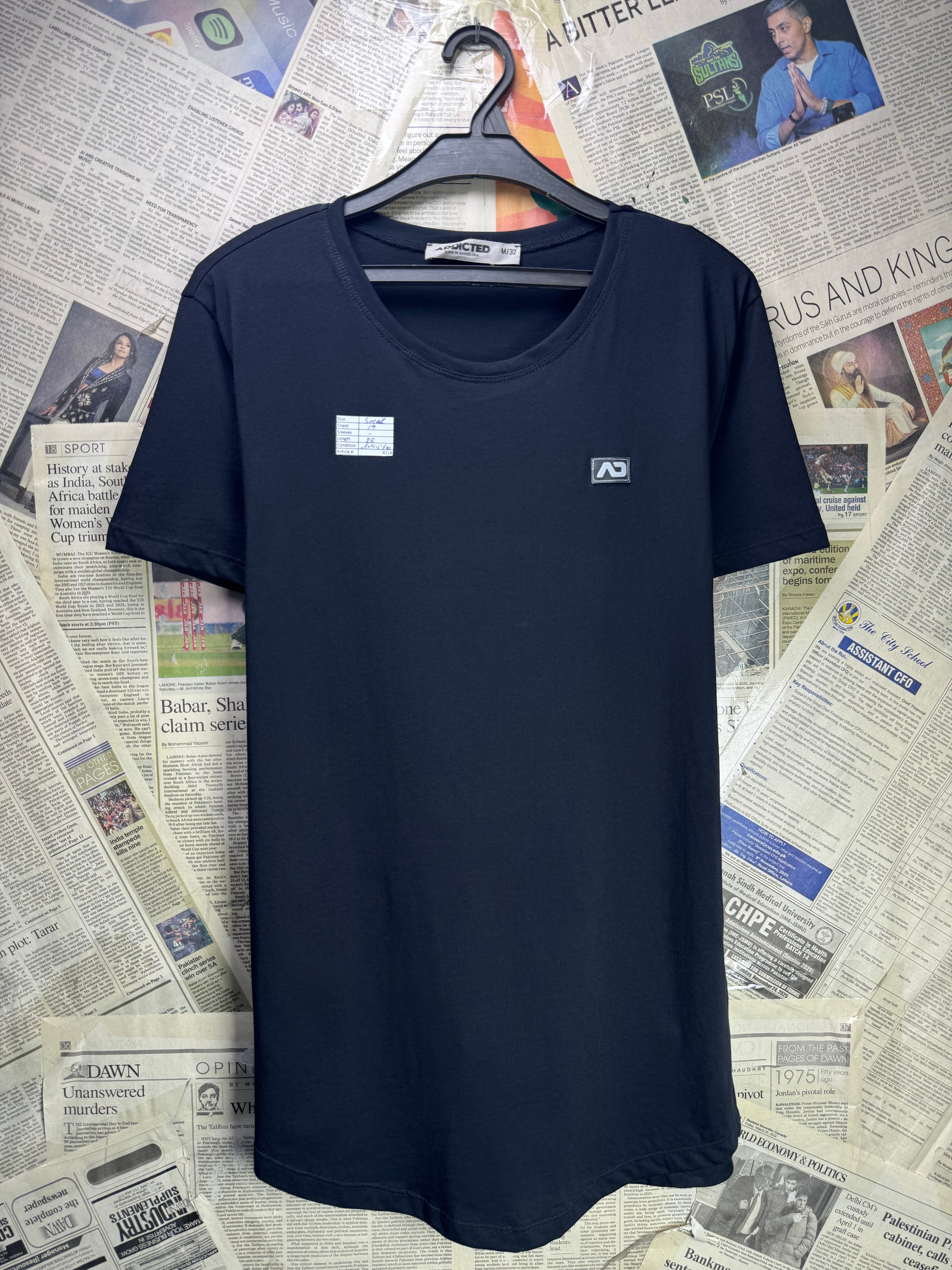 Addicted® Small | Chest: 19" | T-Shirt | Cotton | 4116 - Genuine Maal
