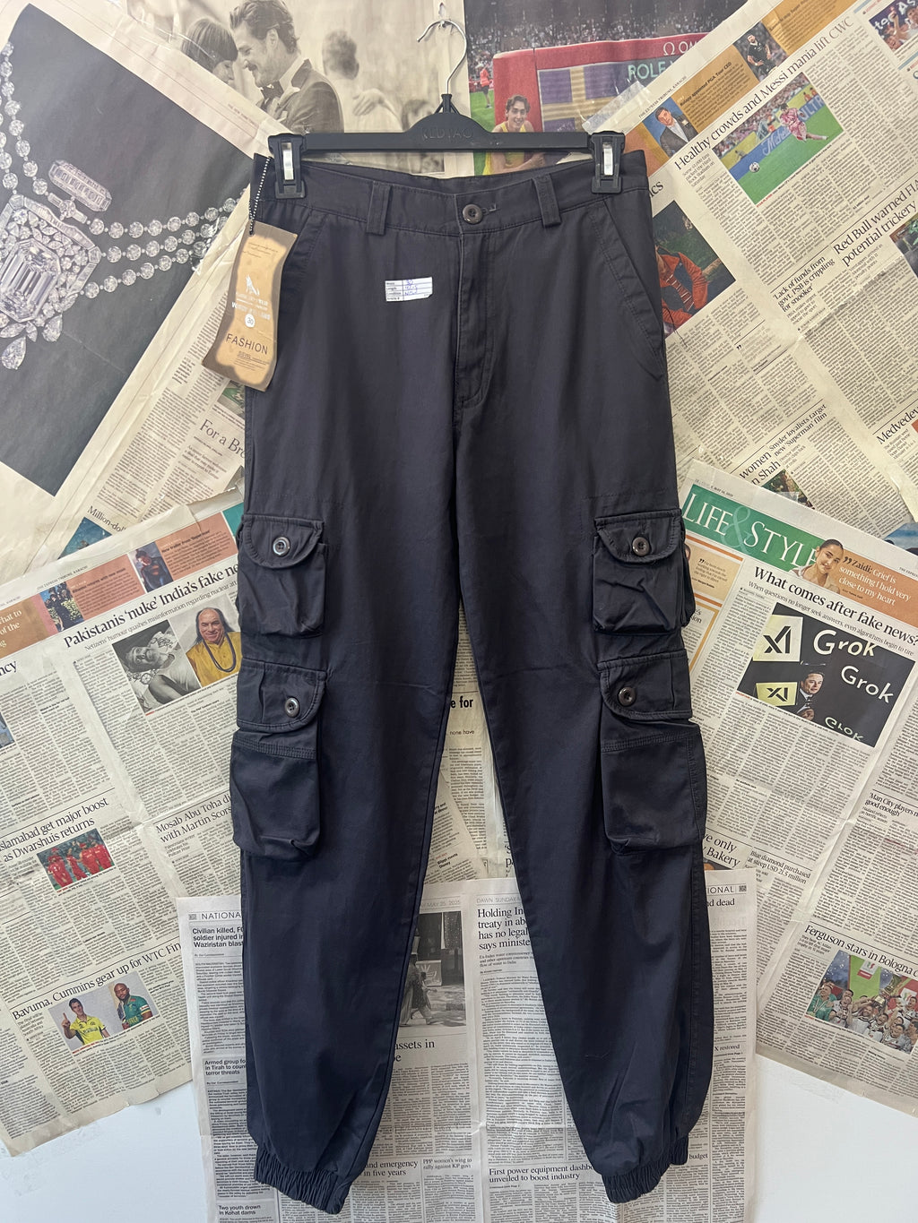Fashion® Waist: 30" | Grey | Cargo Trouser | 1001 - Genuine Maal