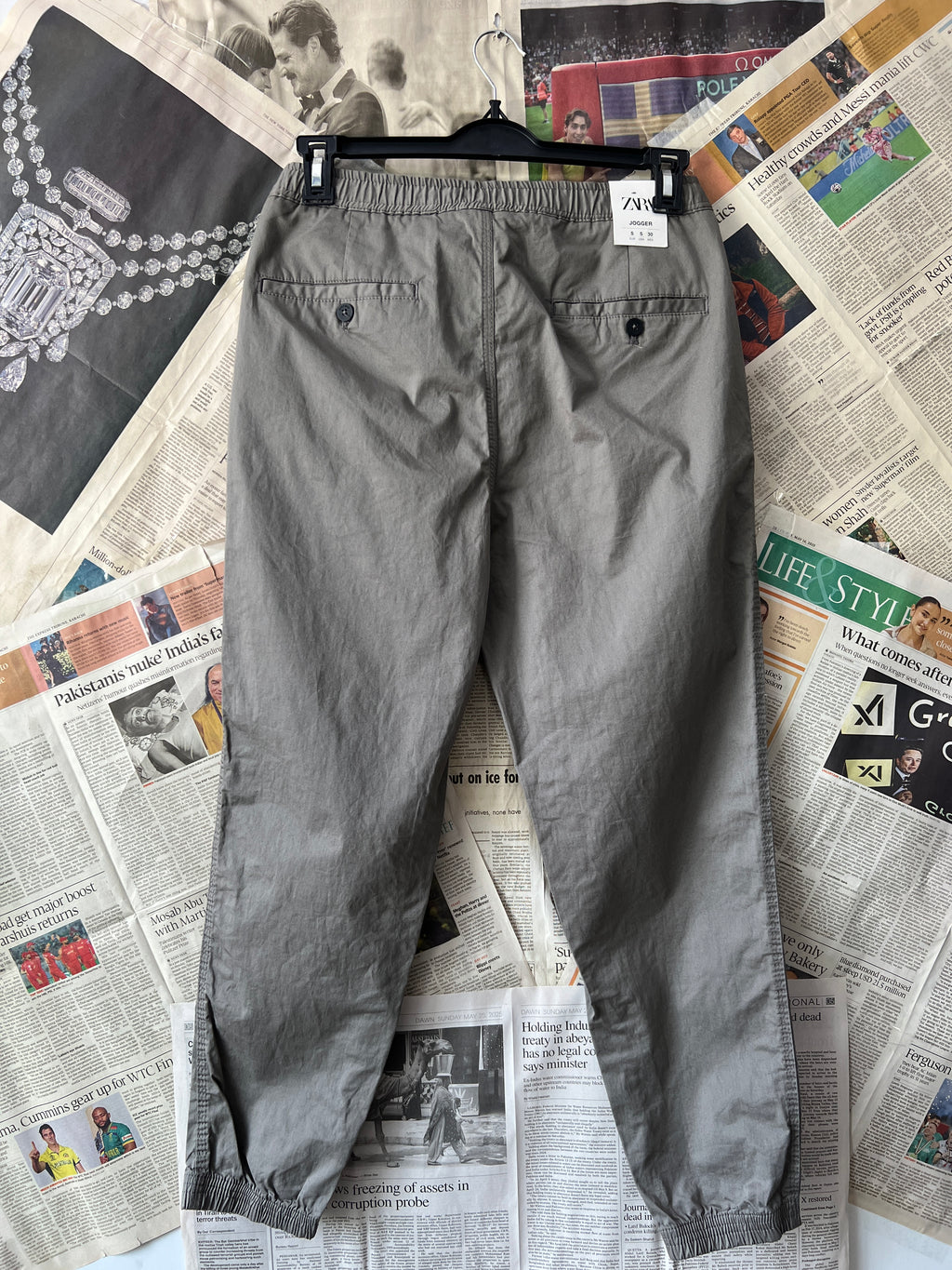 Zara® Waist: 30" to 30" | Dark Beige | Cargo Trouser | 1012 - Genuine Maal