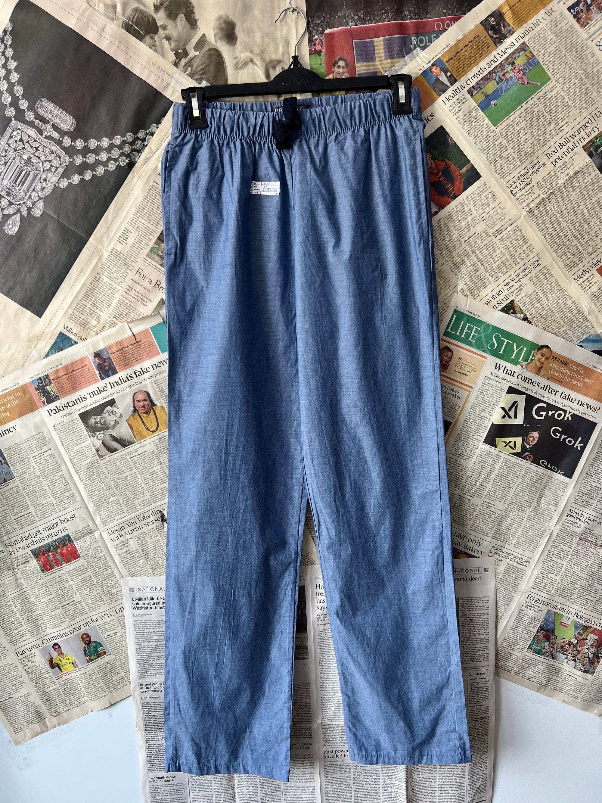 Primark® Waist: 28" to 30" | Blue | Pajama | 1000 - Genuine Maal