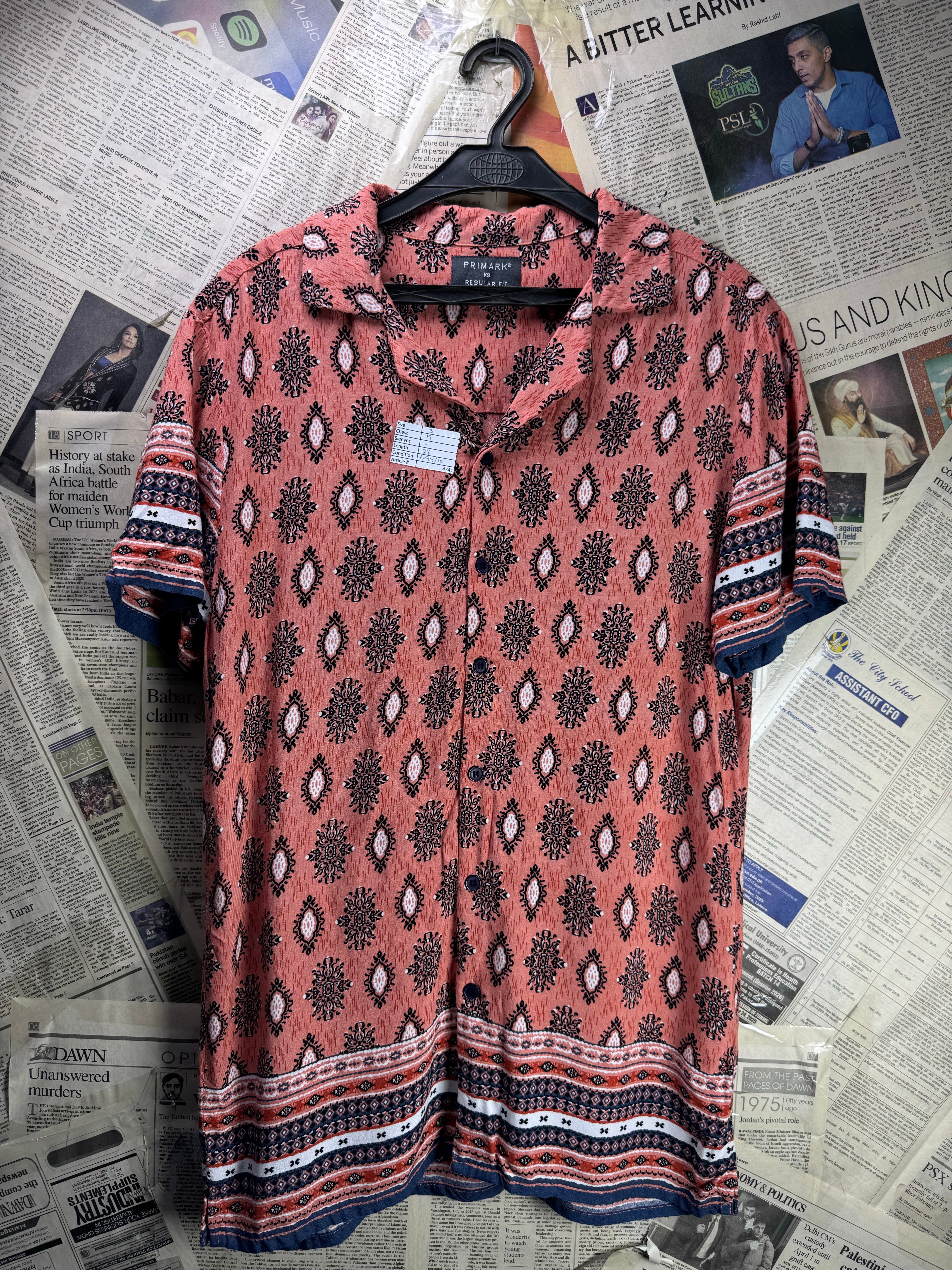 Primark® Small | Chest: 19" | Hawaii Shirt | Viscose | 4341 - Genuine Maal