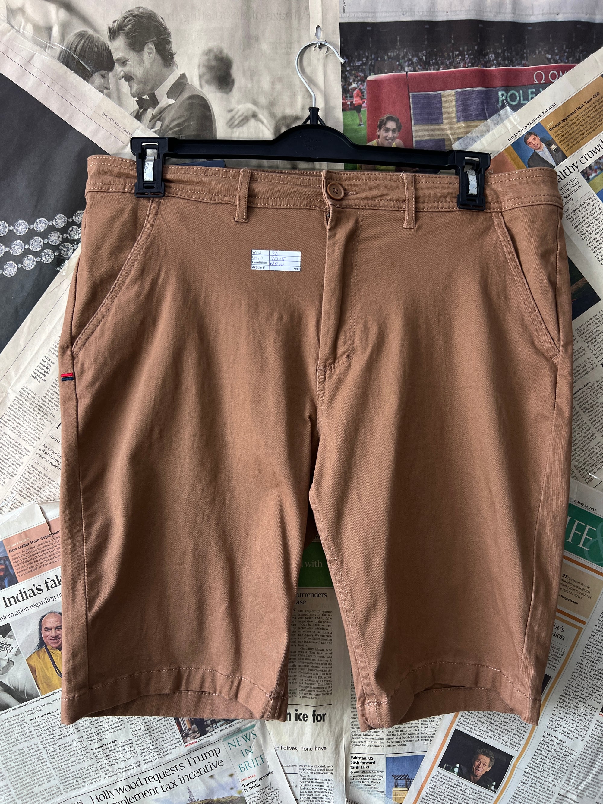 Kangol® Waist: 36" | Rust | Shorts | 998 - Genuine Maal