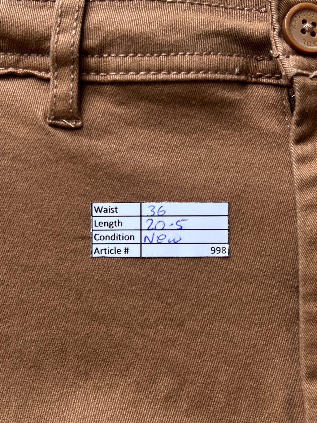 Kangol® Waist: 36" | Rust | Shorts | 998 - Genuine Maal