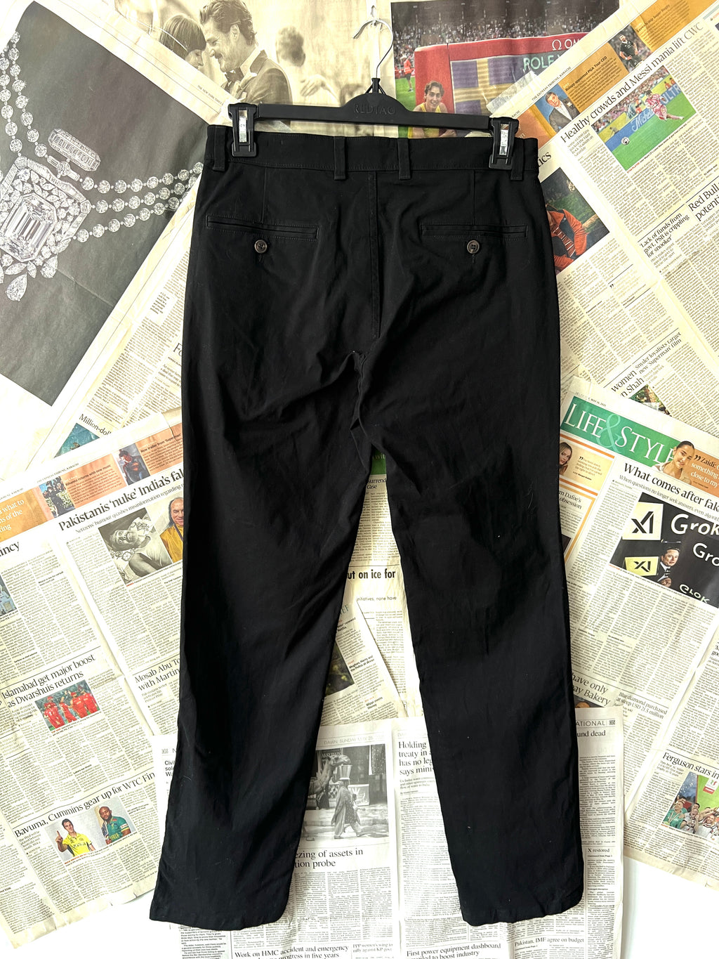 Brook Taverner® Waist: 30" | Black | Chino Pants | 983 - Genuine Maal