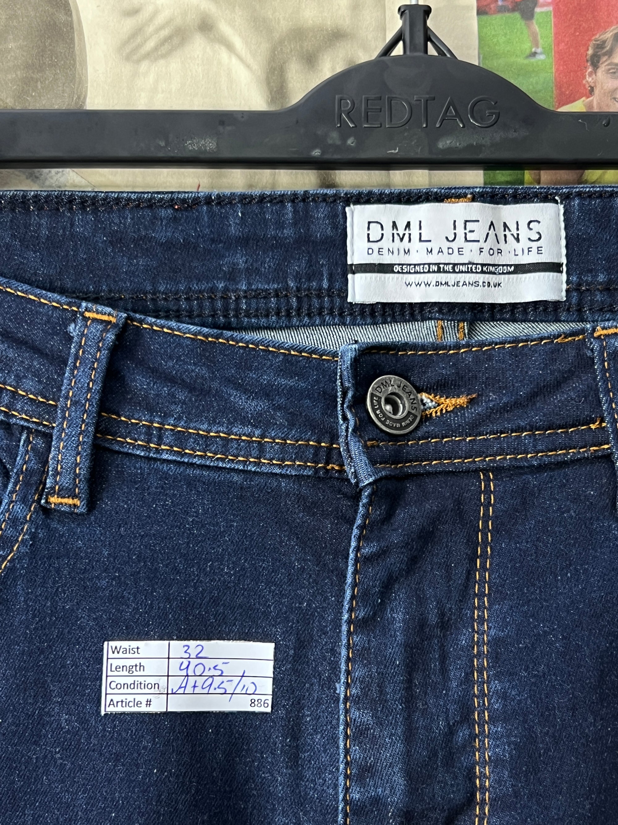 DML® Waist: 32" | Blue | Denim Pants | 886 - Genuine Maal