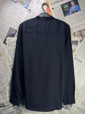 New Look® Medium | Chest: 21.5" | Black | Band Collar Shirt | Poly - Cotton | 4325 - Genuine Maal