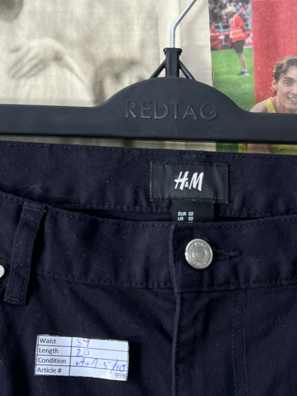 H&M® Waist: 34" | Navy| Shorts | 999 - Genuine Maal