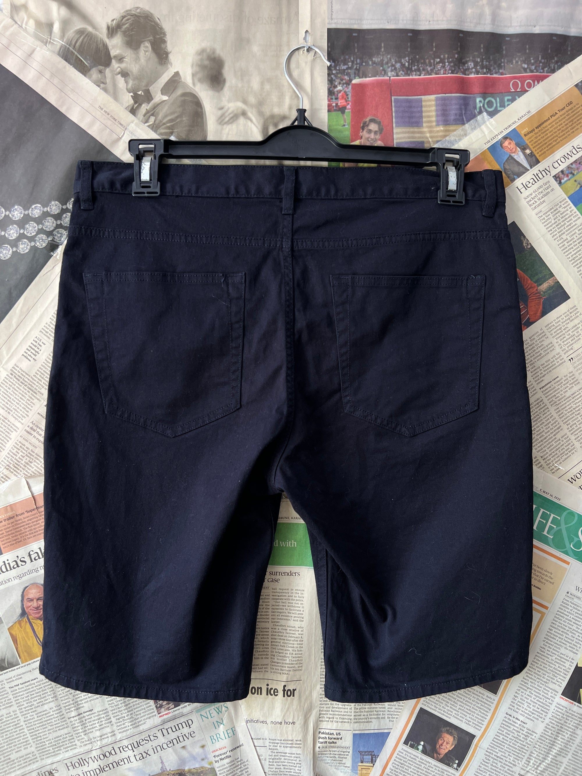 H&M® Waist: 34" | Navy| Shorts | 999 - Genuine Maal