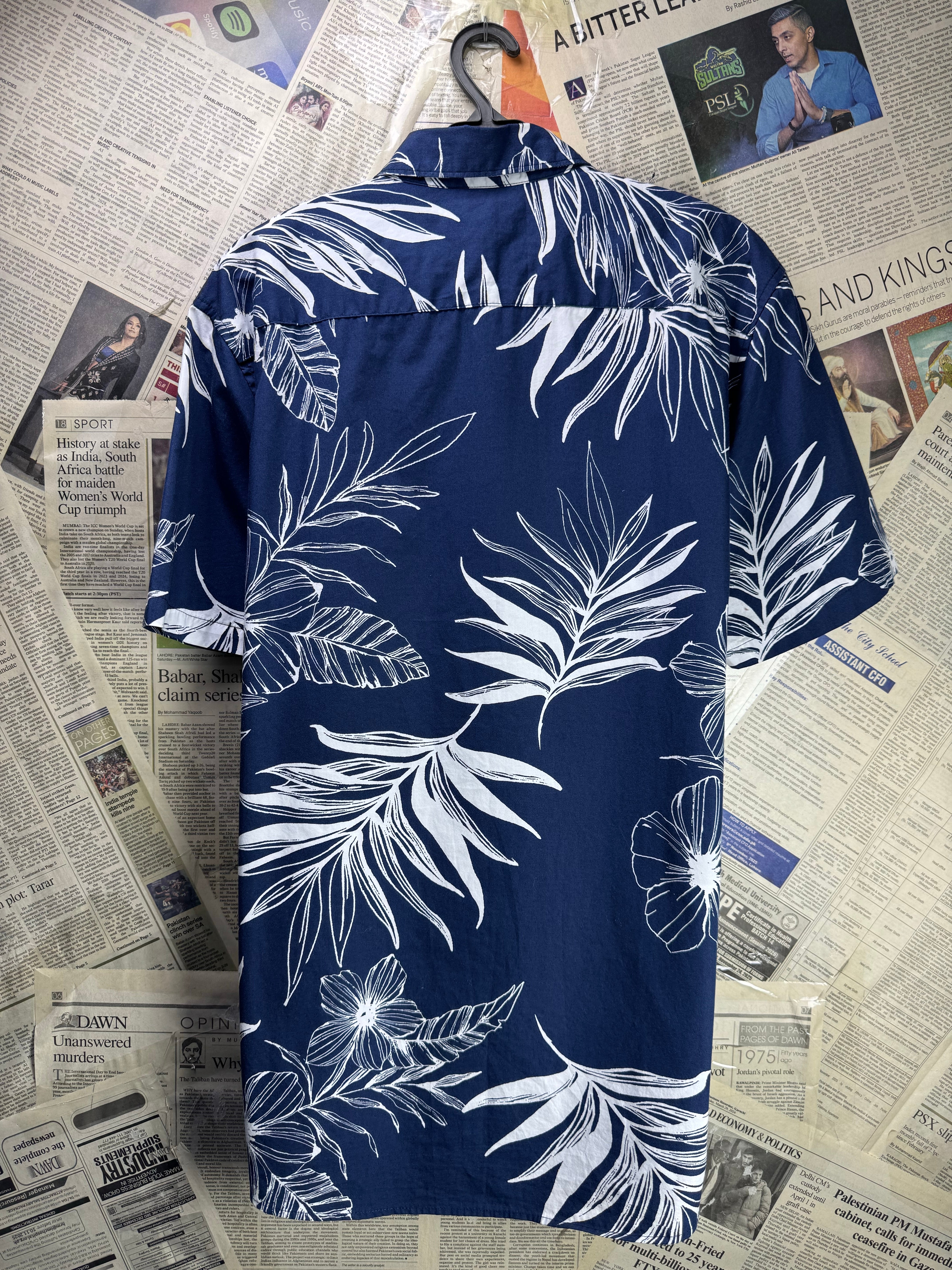 George® Medium | Chest: 22" | Blue | Shirt | Cotton | 4337 - Genuine Maal
