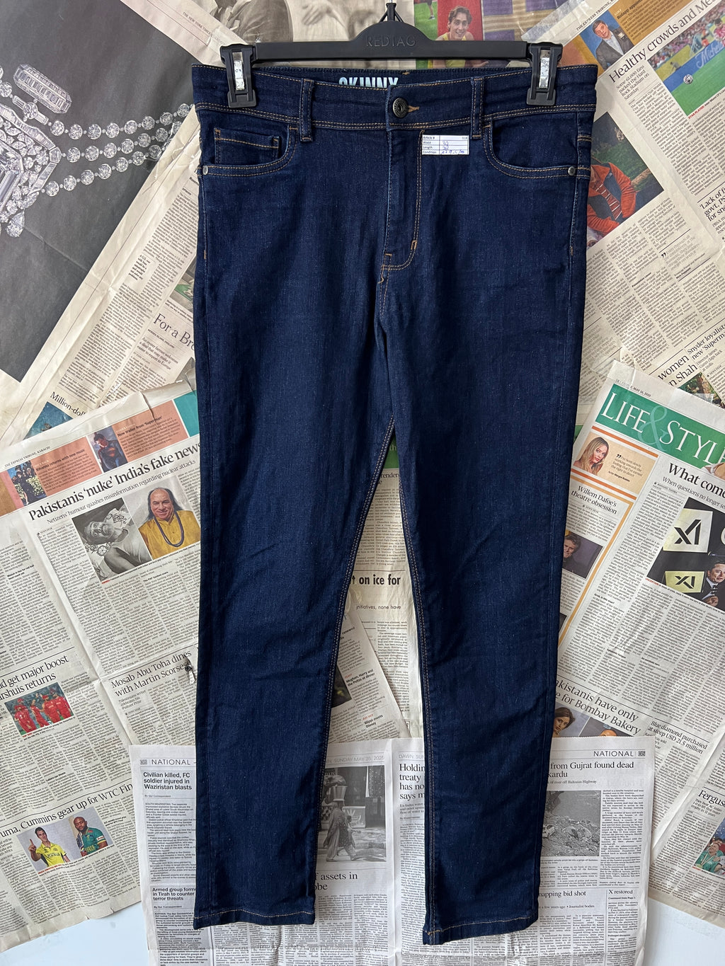 Skinny® Waist: 30" | Blue | Denim Pants | 918 - Genuine Maal