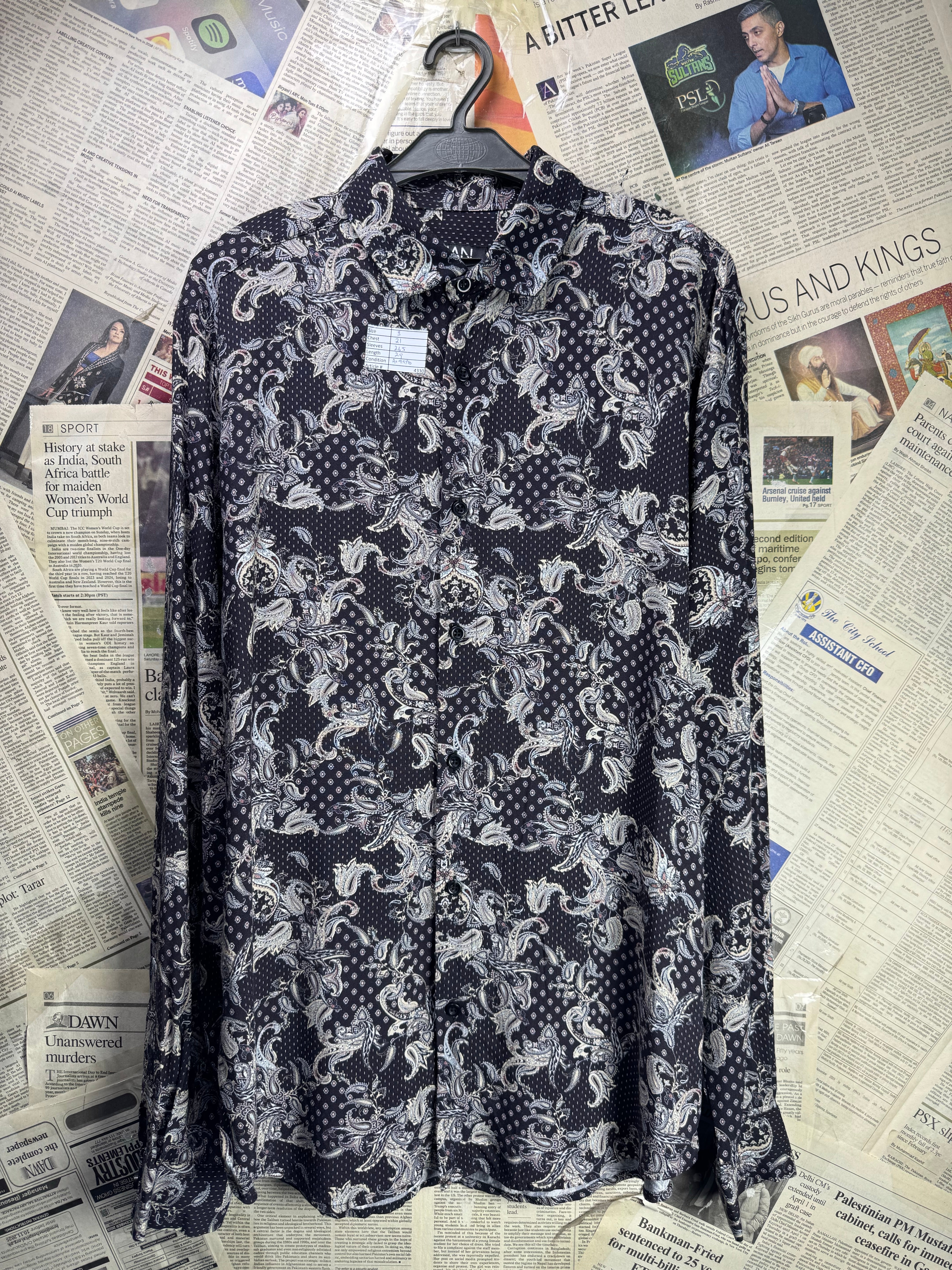 MAN® Small | Chest: 21" | Shirt | Viscose | 4330 - Genuine Maal