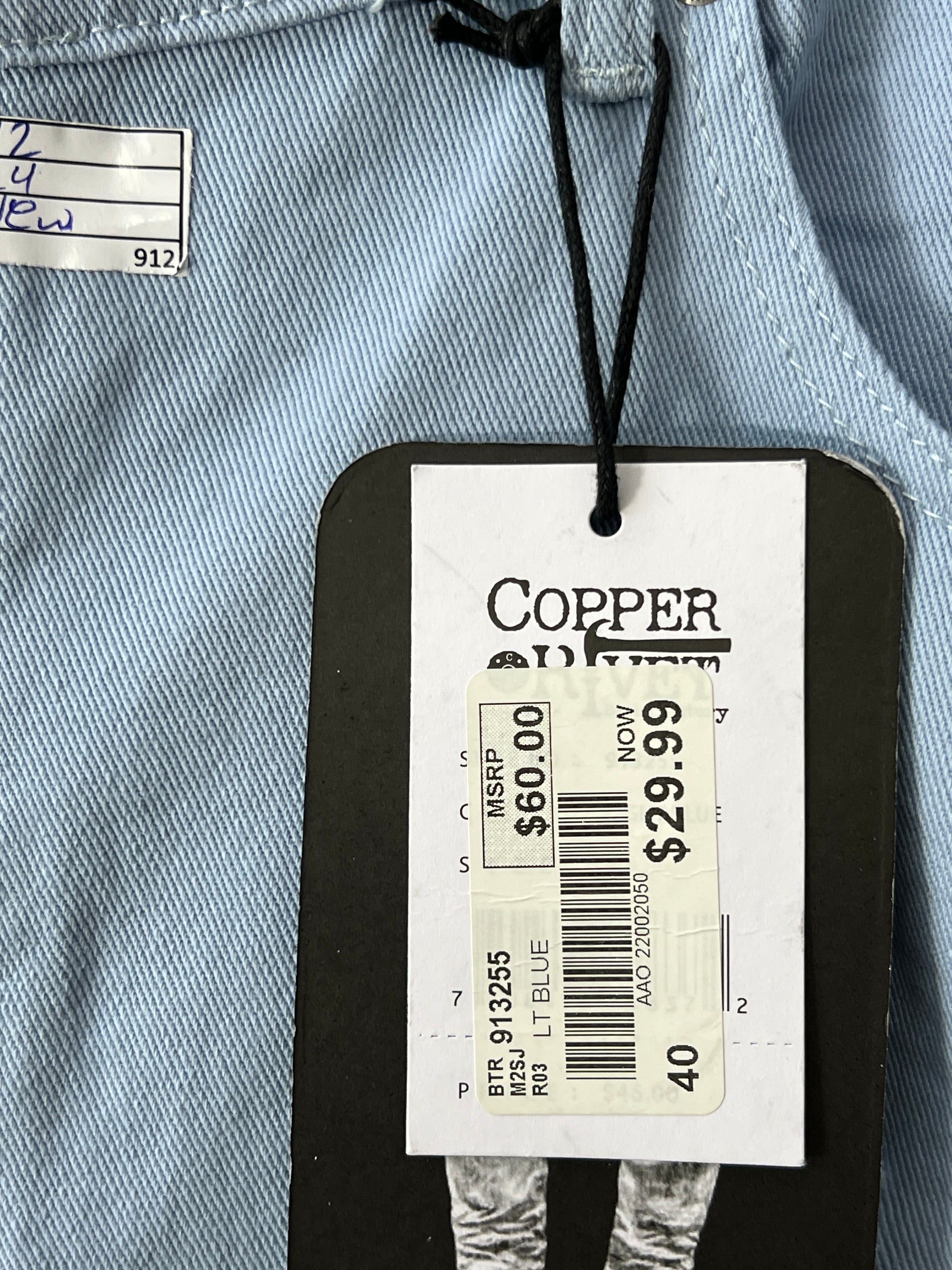 Copper Rivet® Waist: 42" | Blue | Denim Shorts | 912 - Genuine Maal