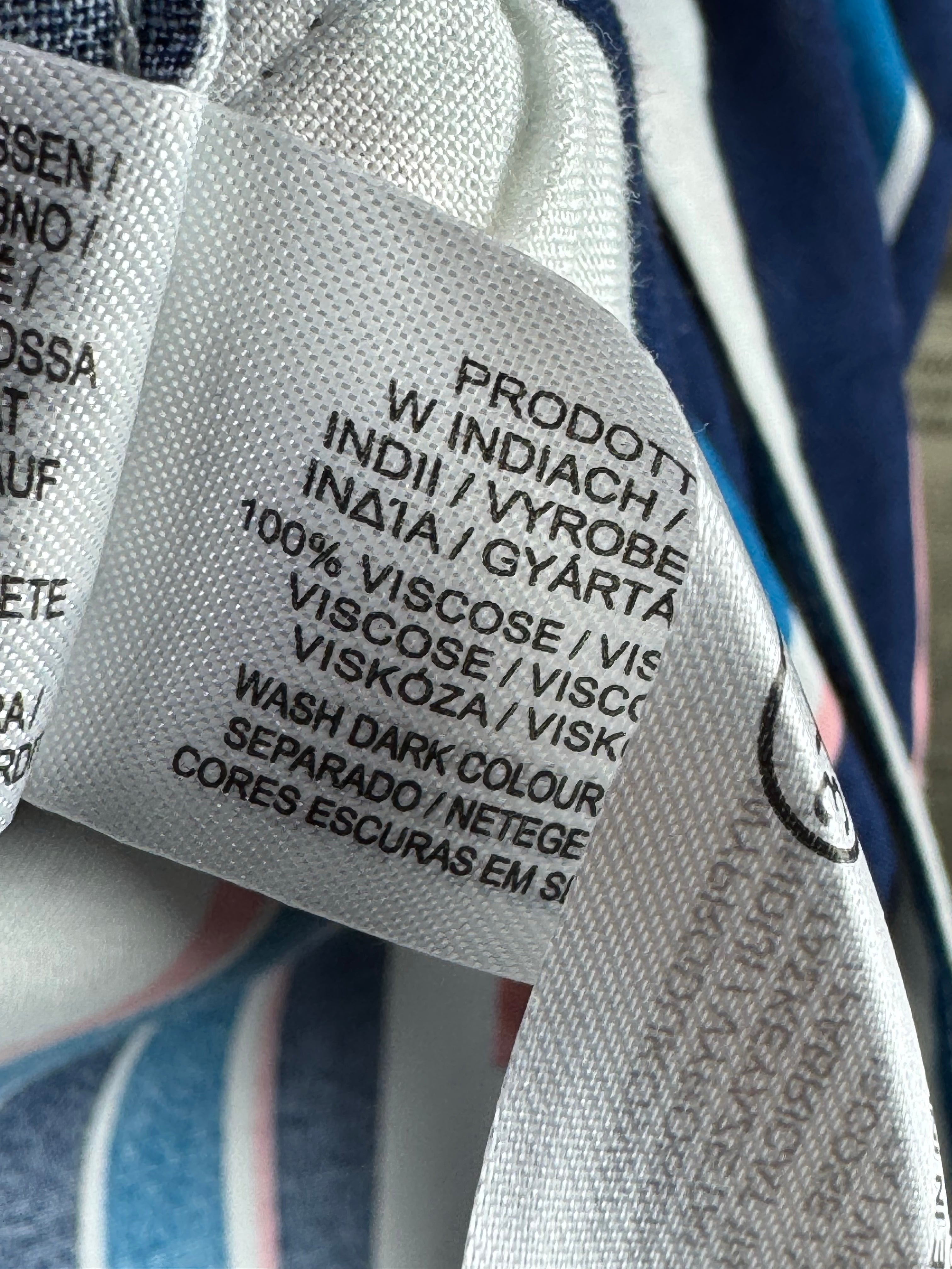 Primark® XXL | Chest: 28.5" | Stripe | Hawaii Shirt | Viscose | 4517 - Genuine Maal