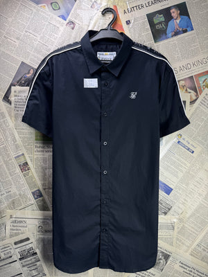 SilkSilk® Small | Chest: 21" | Black | Shirt | Cotton - Elastane | 4525 - Genuine Maal