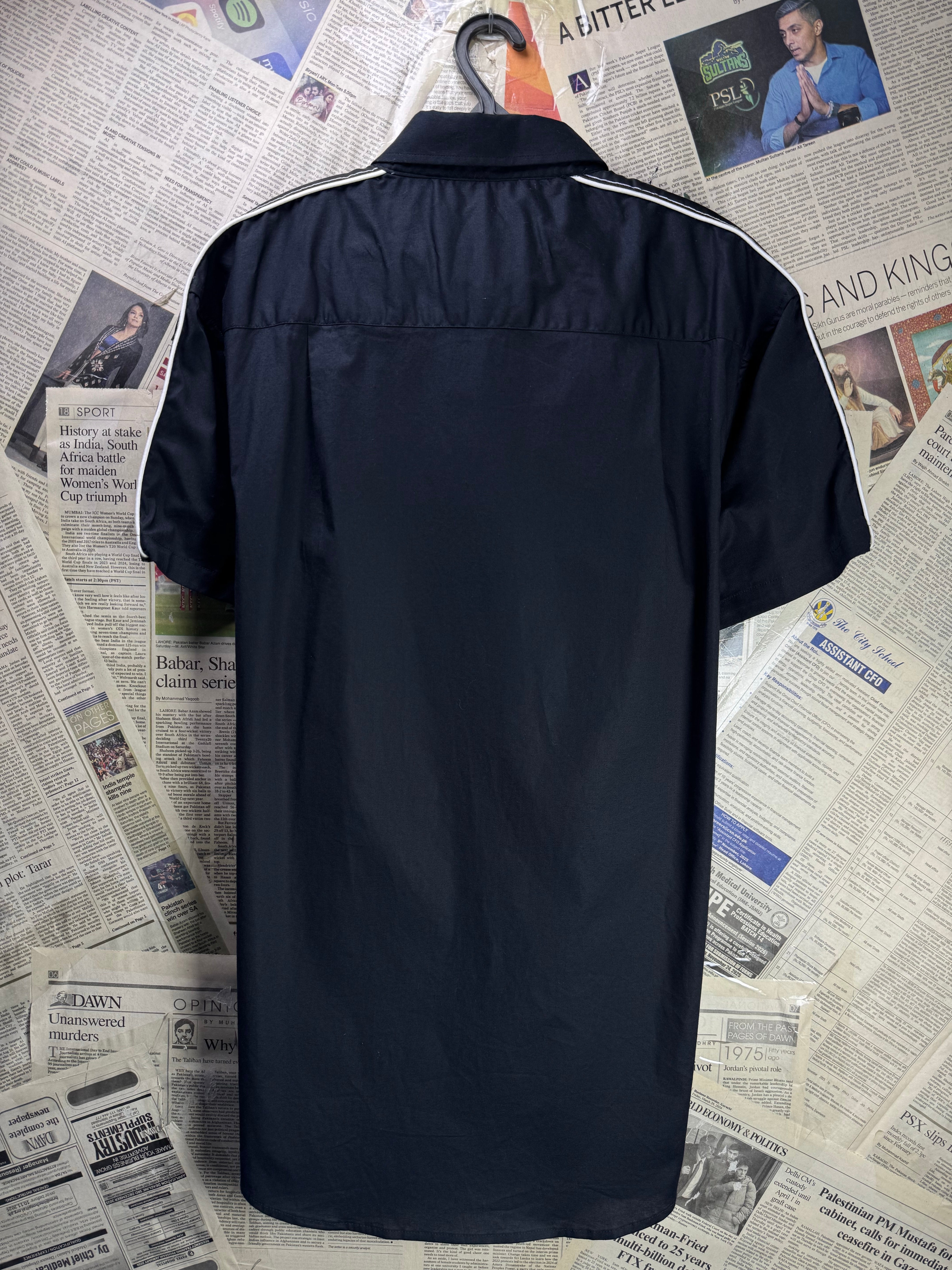 SilkSilk® Small | Chest: 21" | Black | Shirt | Cotton - Elastane | 4525 - Genuine Maal