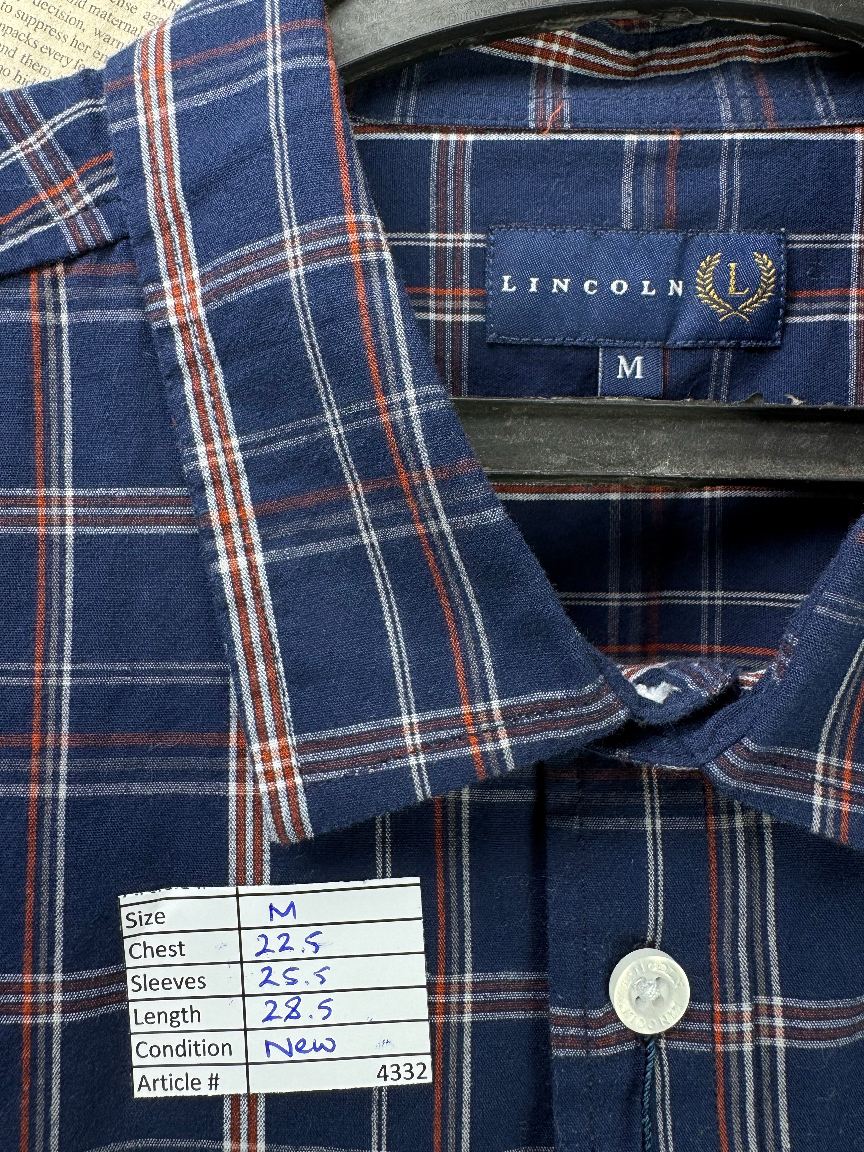 Lincoln® Medium | Chest: 22.5" | Blue | Shirt | Cotton | 4332 - Genuine Maal