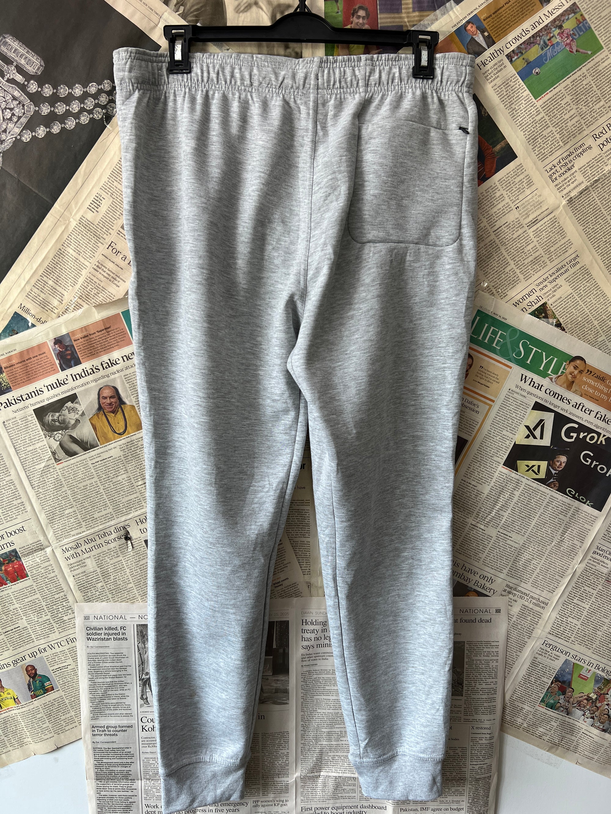 90 Degree® Waist: 36" to 38" | Grey | Trouser | 980 - Genuine Maal