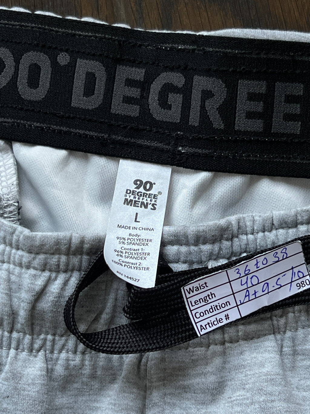 90 Degree® Waist: 36" to 38" | Grey | Trouser | 980 - Genuine Maal