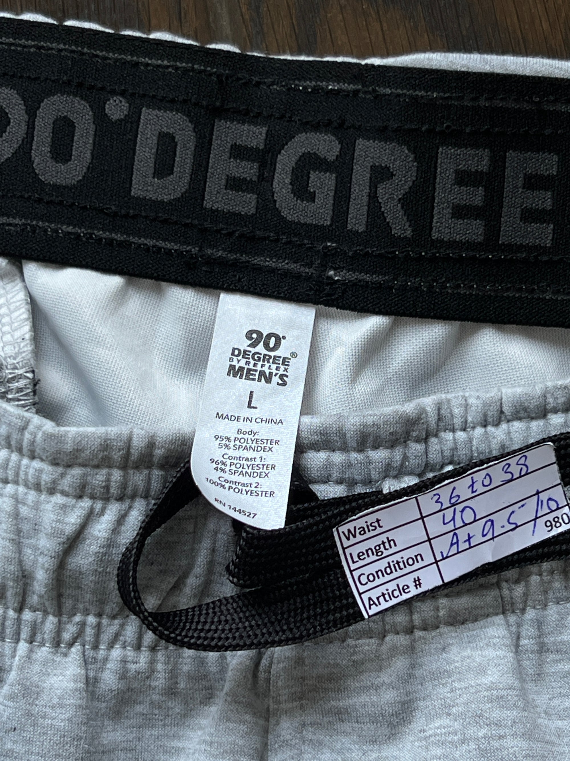 90 Degree® Waist: 36" to 38" | Grey | Trouser | 980 - Genuine Maal