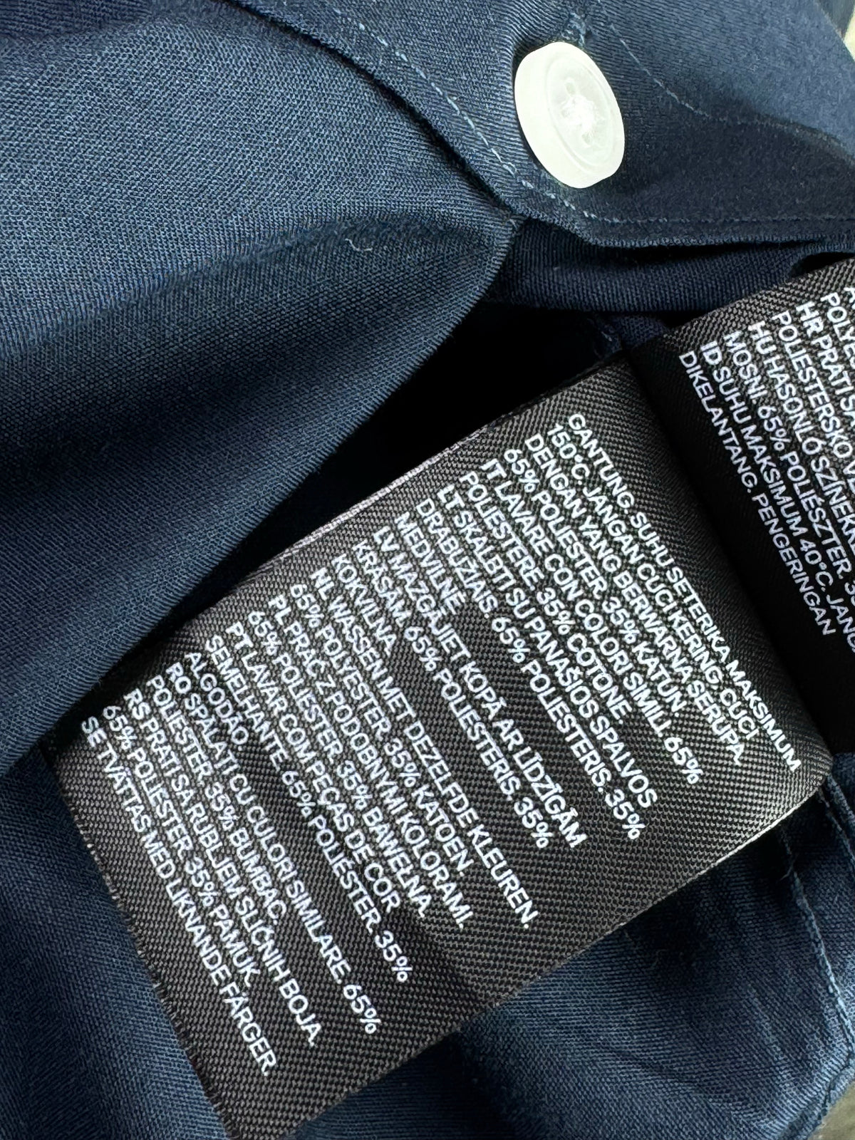 H&M® Small | Chest: 19.5" | Blue | Shirt | Poly - Cotton | 4545 - Genuine Maal