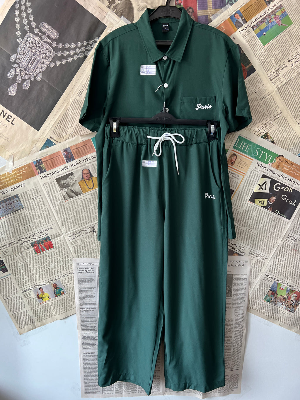 Shein® Small | Chest: 20" | Forest Green | Co - Ord set | 334 - Genuine Maal