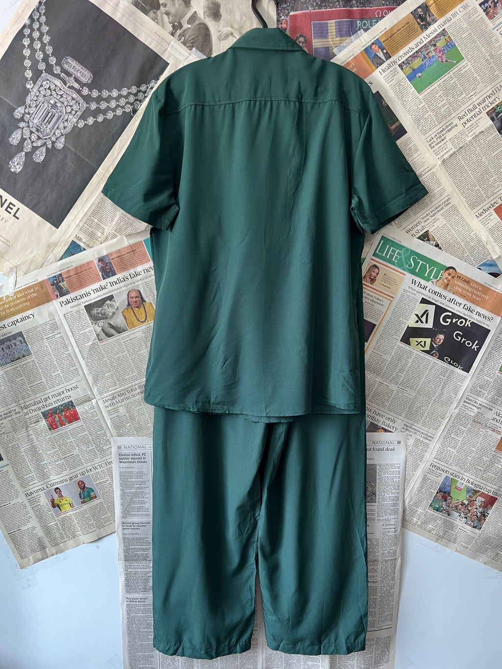 Shein® Small | Chest: 20" | Forest Green | Co - Ord set | 334 - Genuine Maal