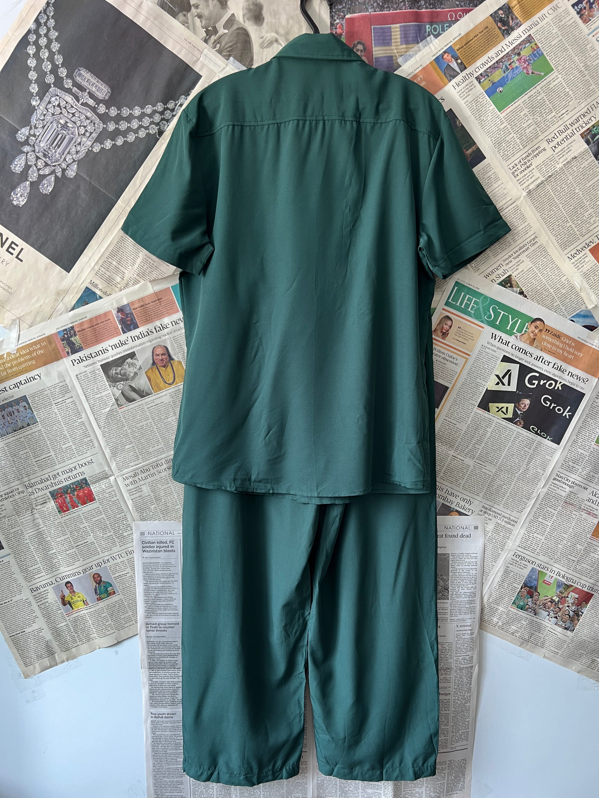 Shein® Small | Chest: 20" | Forest Green | Co - Ord set | 334 - Genuine Maal