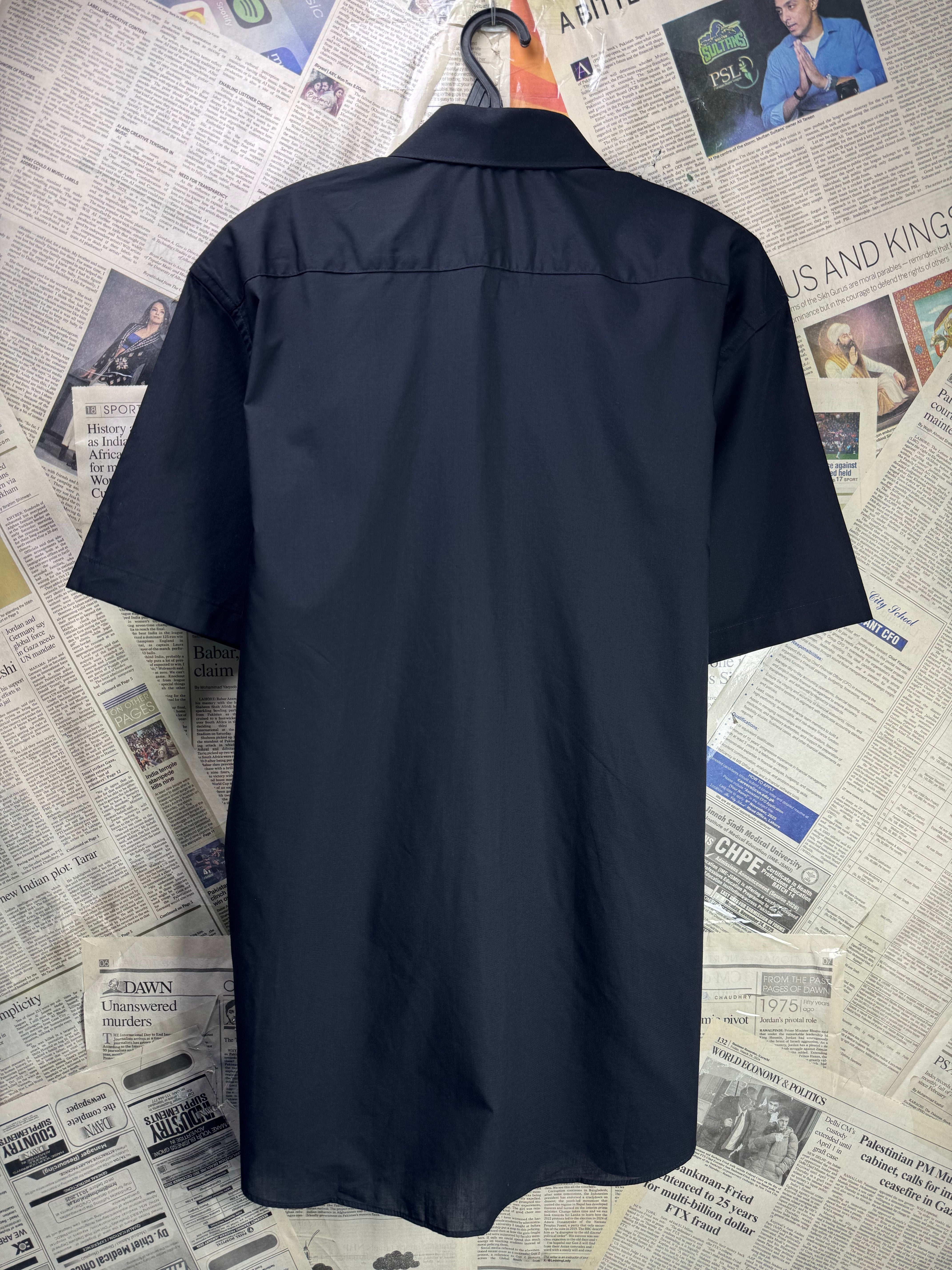 Taylor & Wright® Small | Chest: 21" | Black | Collar 15.5" Shirt | Poly - Cotton | 4537 - Genuine Maal