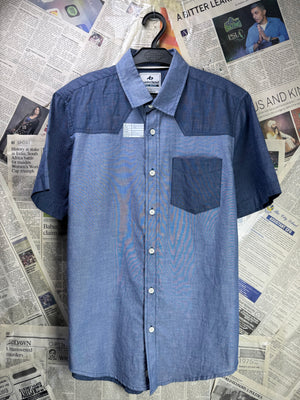 Twisted Soul® Small | Chest: 19.5" | Blue | Shirt | Cotton | 4346 - Genuine Maal