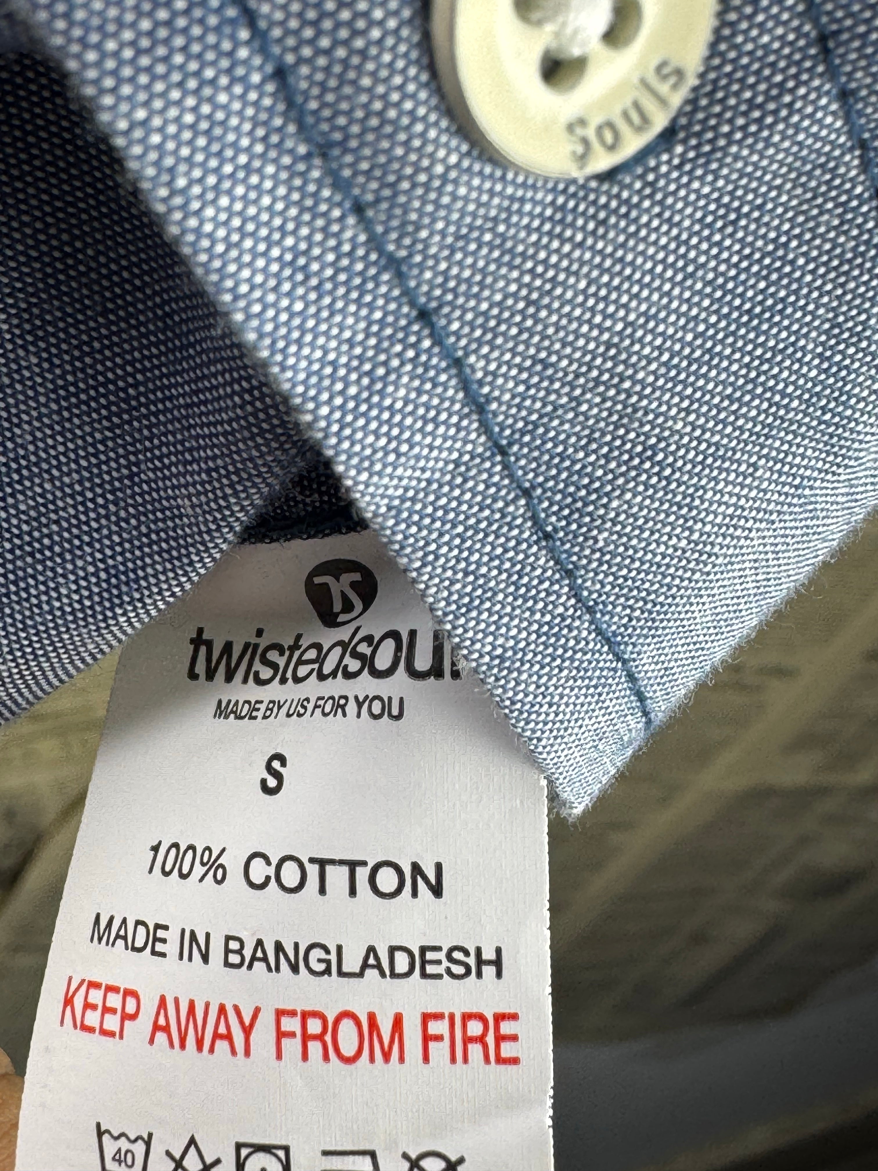 Twisted Soul® Small | Chest: 19.5" | Blue | Shirt | Cotton | 4346 - Genuine Maal