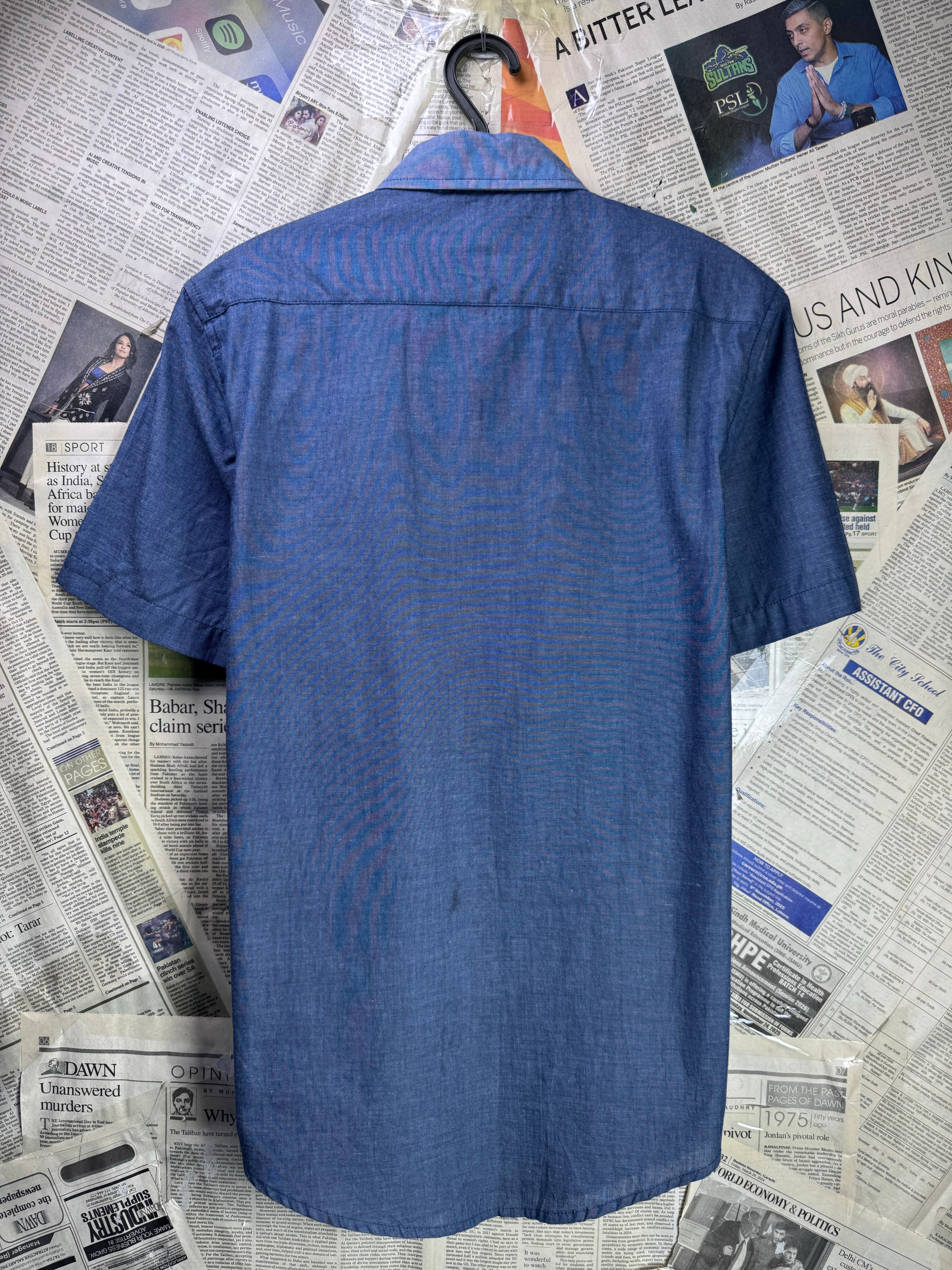 Twisted Soul® Small | Chest: 19.5" | Blue | Shirt | Cotton | 4346 - Genuine Maal