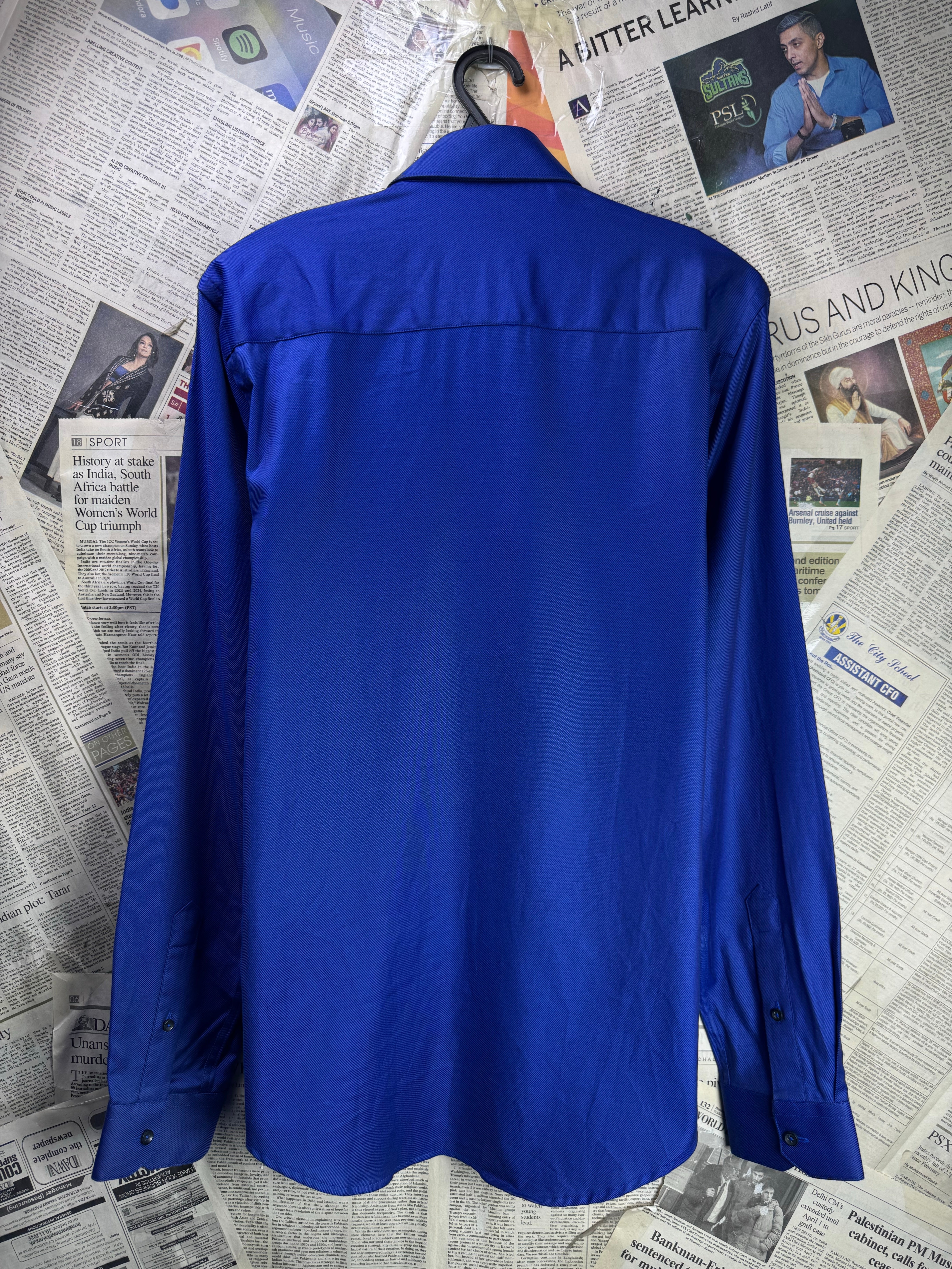 Zara® Small | Chest: 19.5" | Blue | Shirt | Cotton | 4348 - Genuine Maal