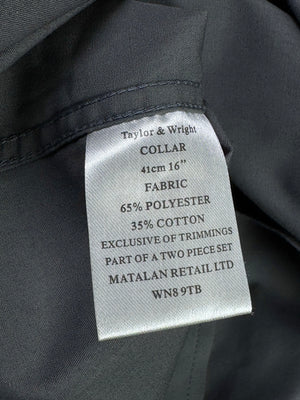 Taylor & Wright® Large | Chest 23” | Grey | Collar 16" Shirt | Poly - Cotton | 4358 - Genuine Maal