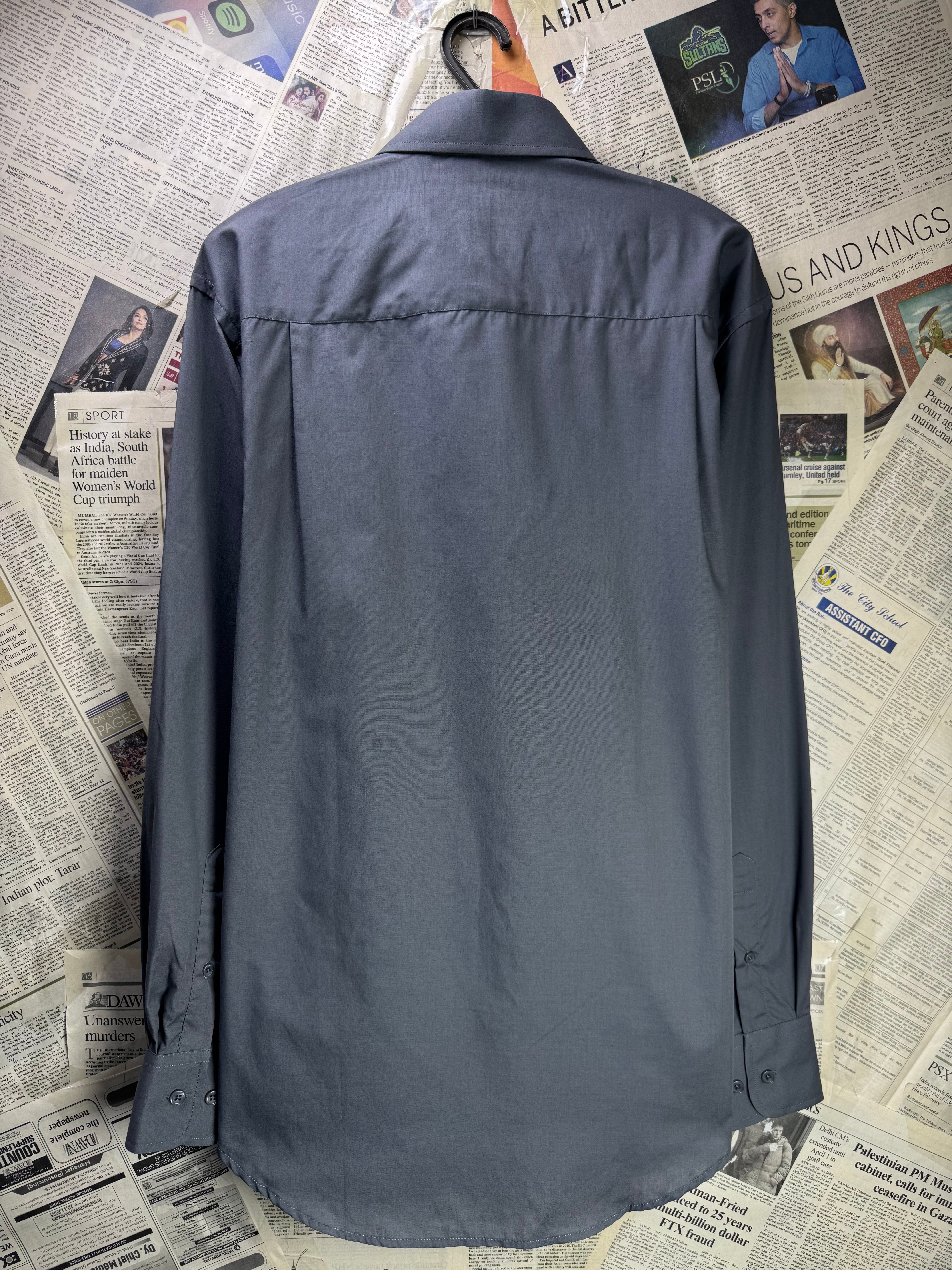 Taylor & Wright® Large | Chest 23” | Grey | Collar 16" Shirt | Poly - Cotton | 4358 - Genuine Maal