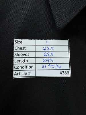Uniworth® Large | Chest 23.5” | Black | Collar 16" Shirt | Cotton - Poly | 4383 - Genuine Maal