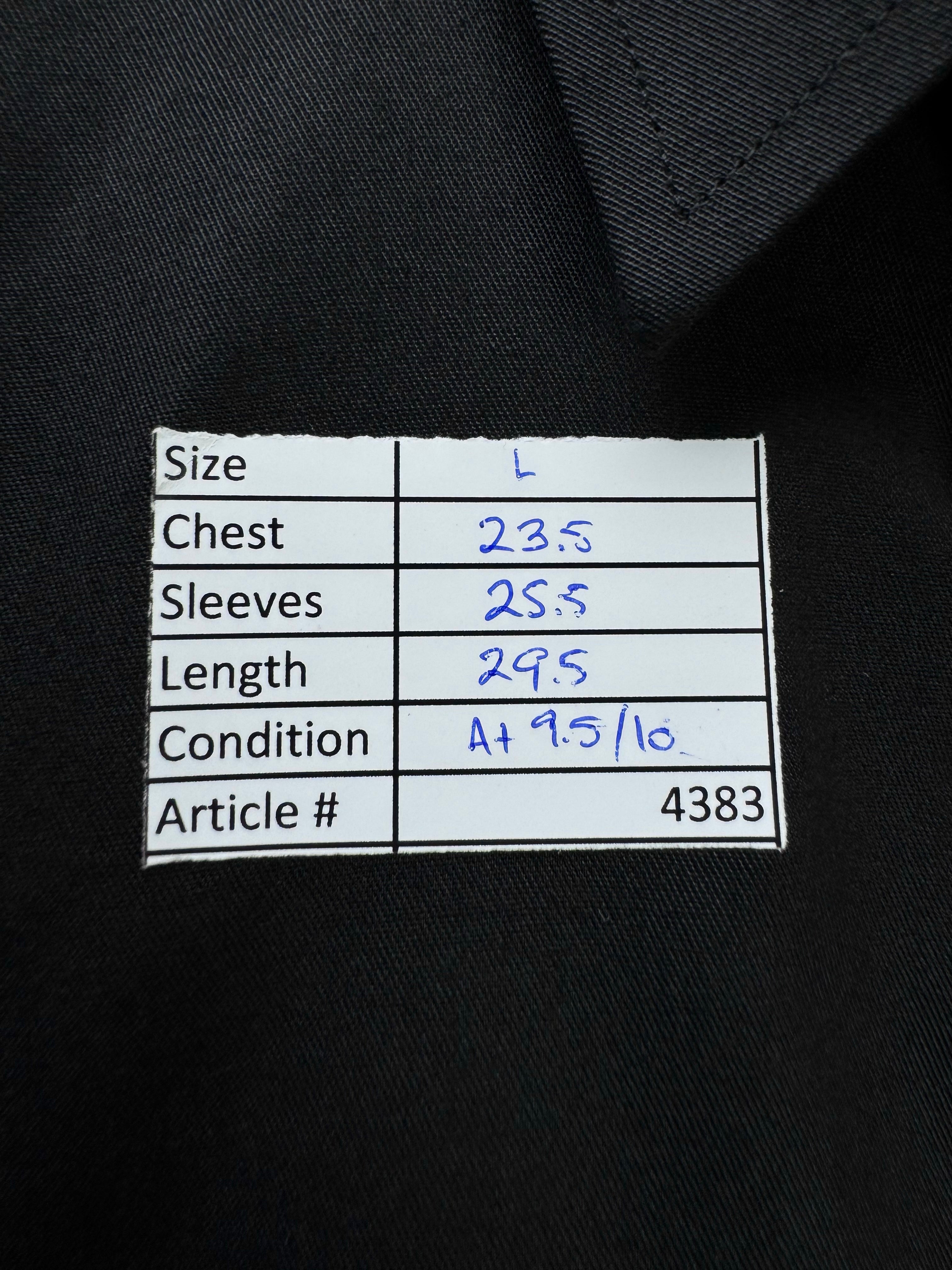 Uniworth® Large | Chest 23.5” | Black | Collar 16" Shirt | Cotton - Poly | 4383 - Genuine Maal