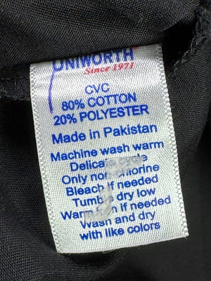Uniworth® Large | Chest 23.5” | Black | Collar 16" Shirt | Cotton - Poly | 4383 - Genuine Maal