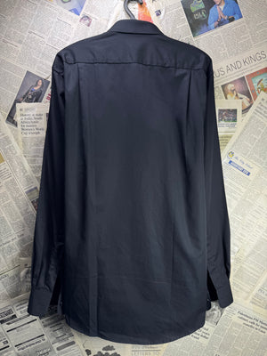 Uniworth® Large | Chest 23.5” | Black | Collar 16" Shirt | Cotton - Poly | 4383 - Genuine Maal