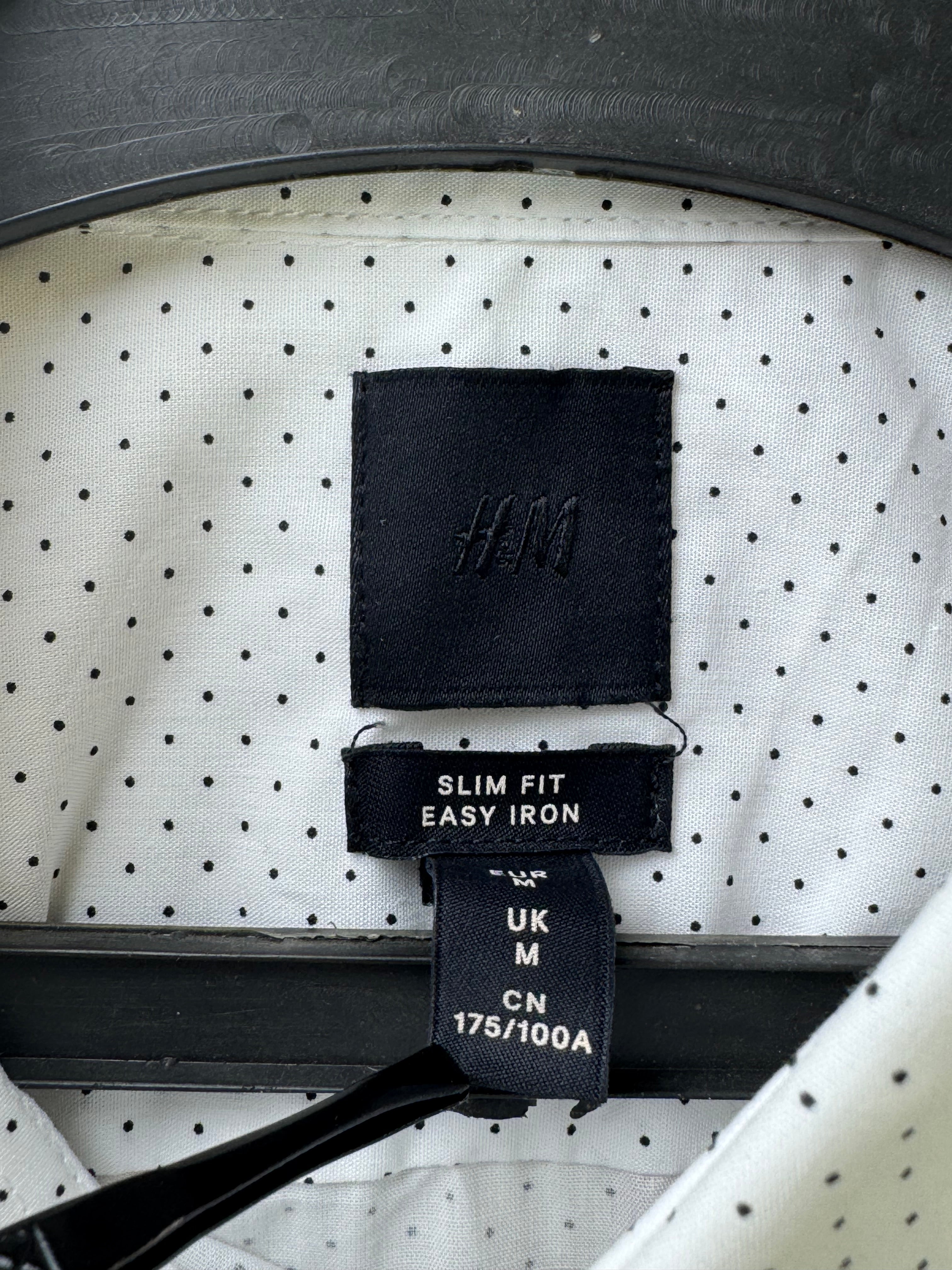 H&M® Medium | Chest: 21.5" | White with Polka Black Dots | Shirt | Poly - Cotton | 3188 - Genuine Maal